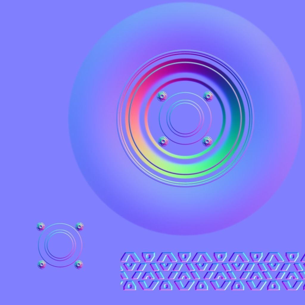 Vehicles - Motorbike Low-poly 3D model_43