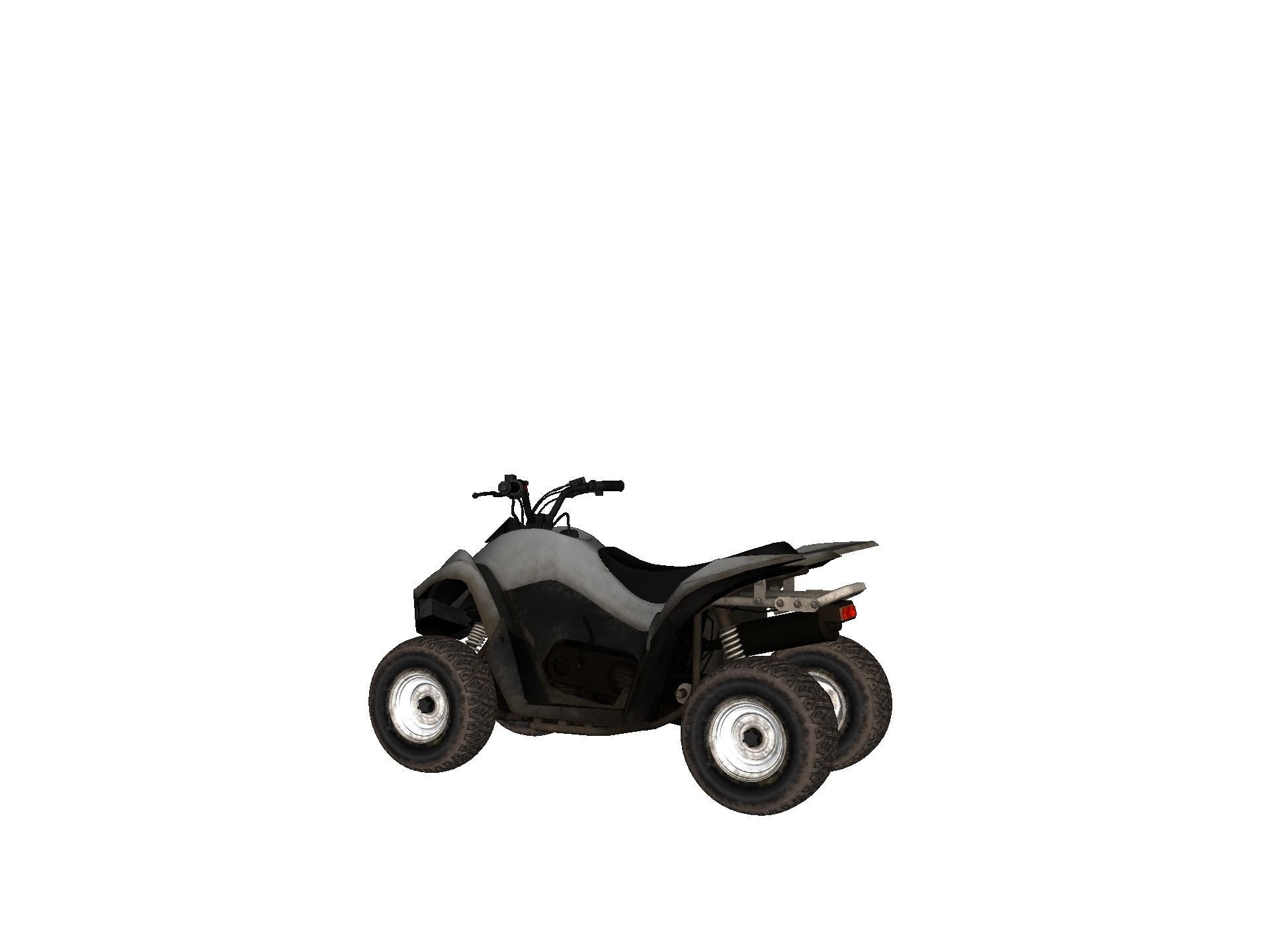 Vehicles - Motorbike Low-poly 3D model_26