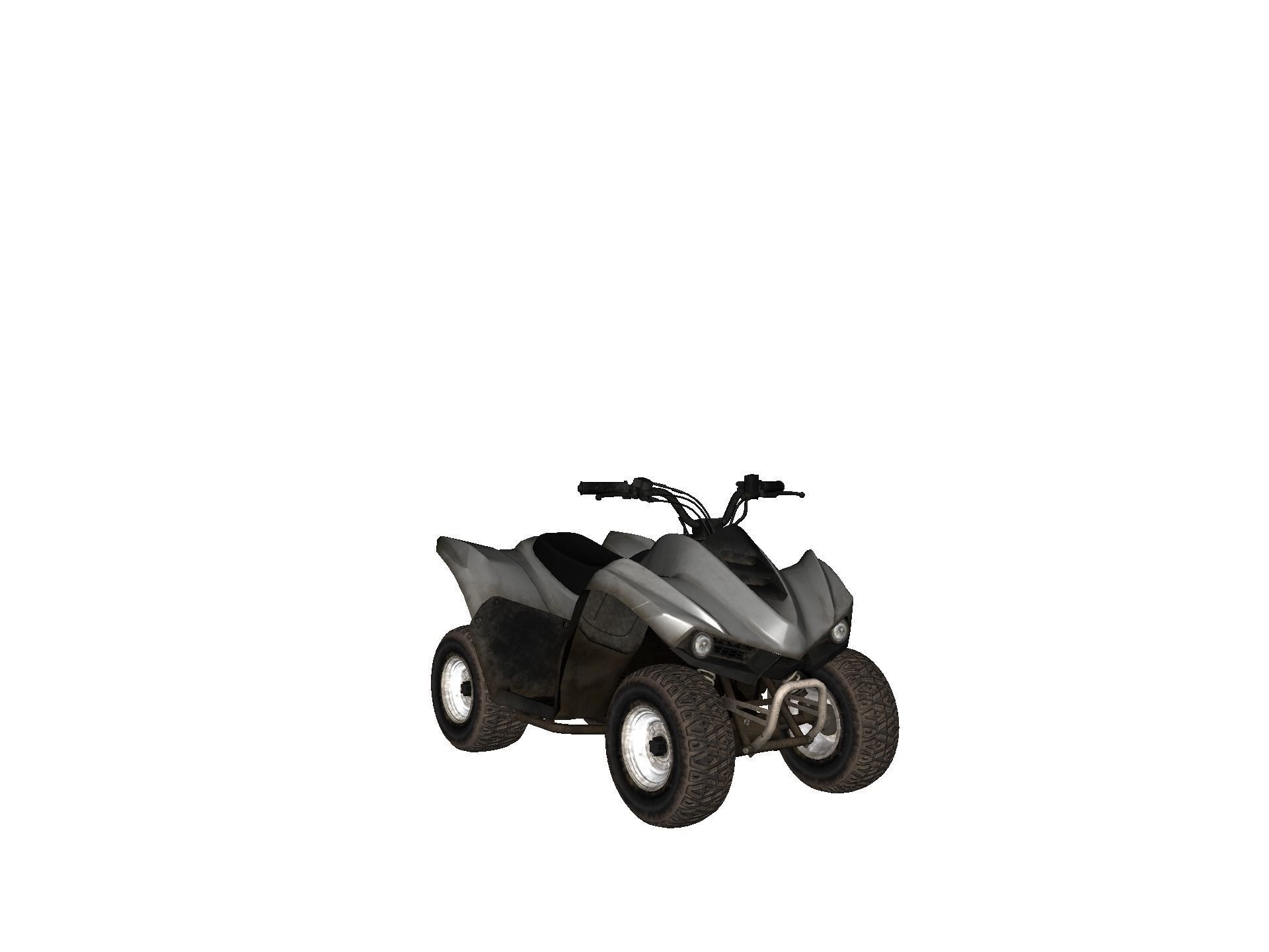 Vehicles - Motorbike Low-poly 3D model_16