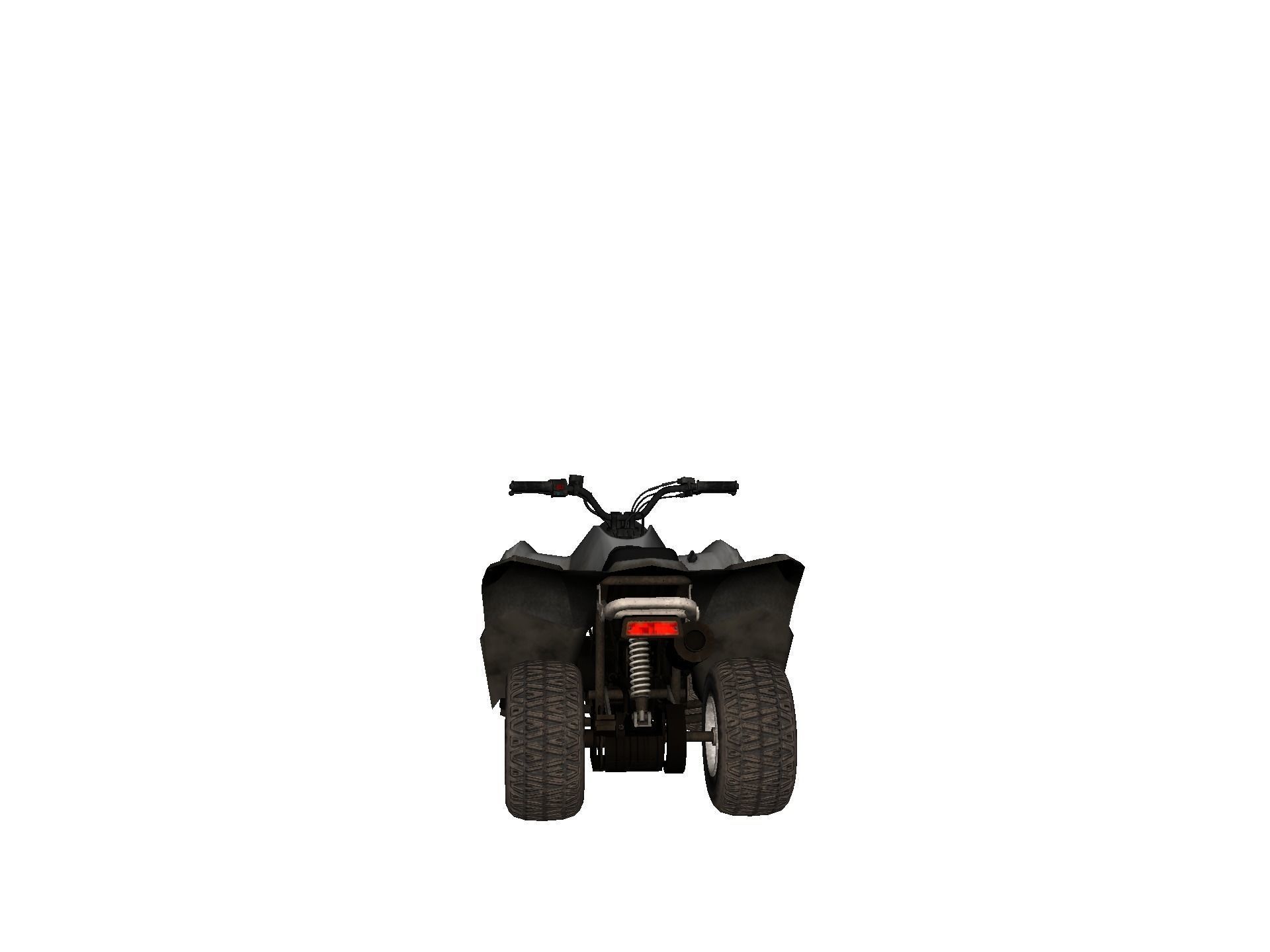 Vehicles - Motorbike Low-poly 3D model_32