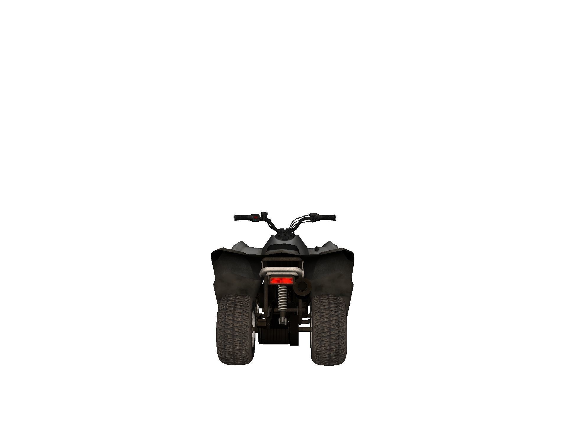 Vehicles - Motorbike Low-poly 3D model_5