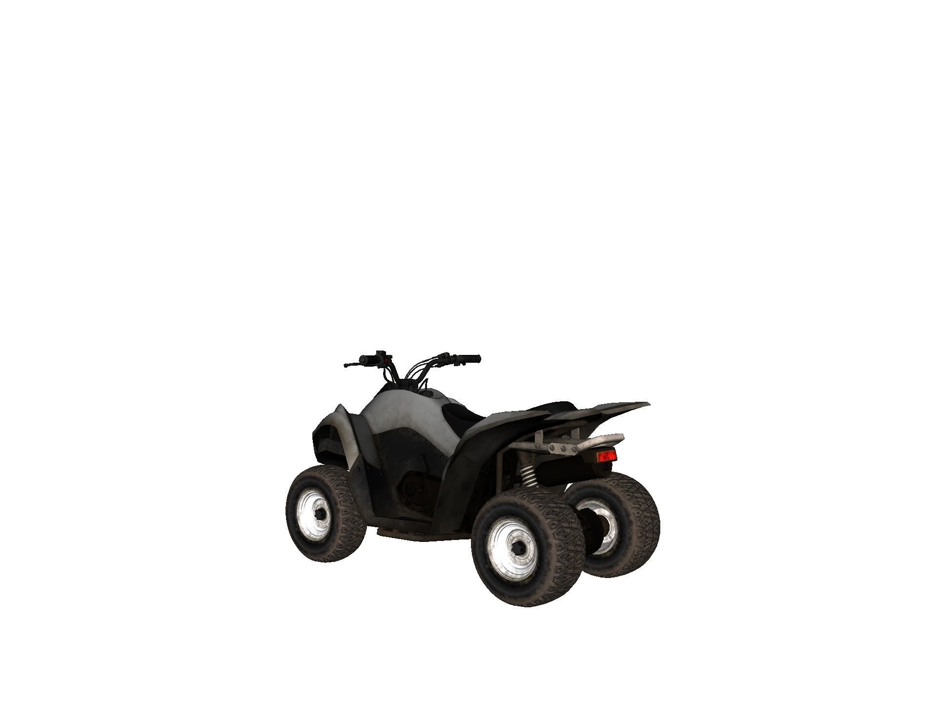 Vehicles - Motorbike Low-poly 3D model_27