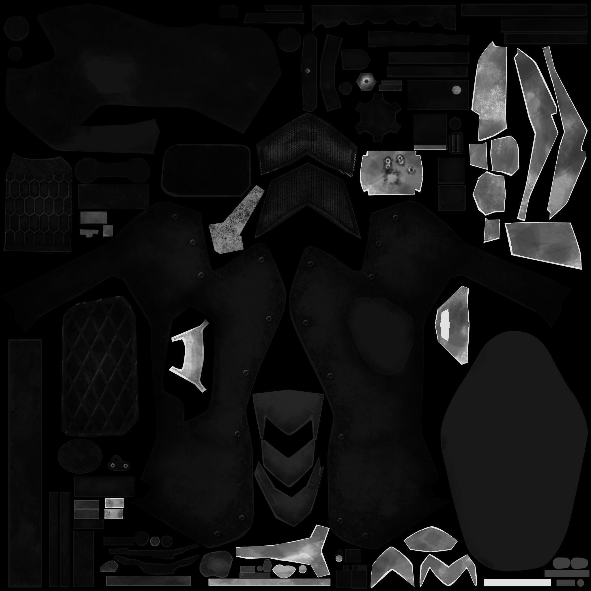 Vehicles - Motorbike Low-poly 3D model_45