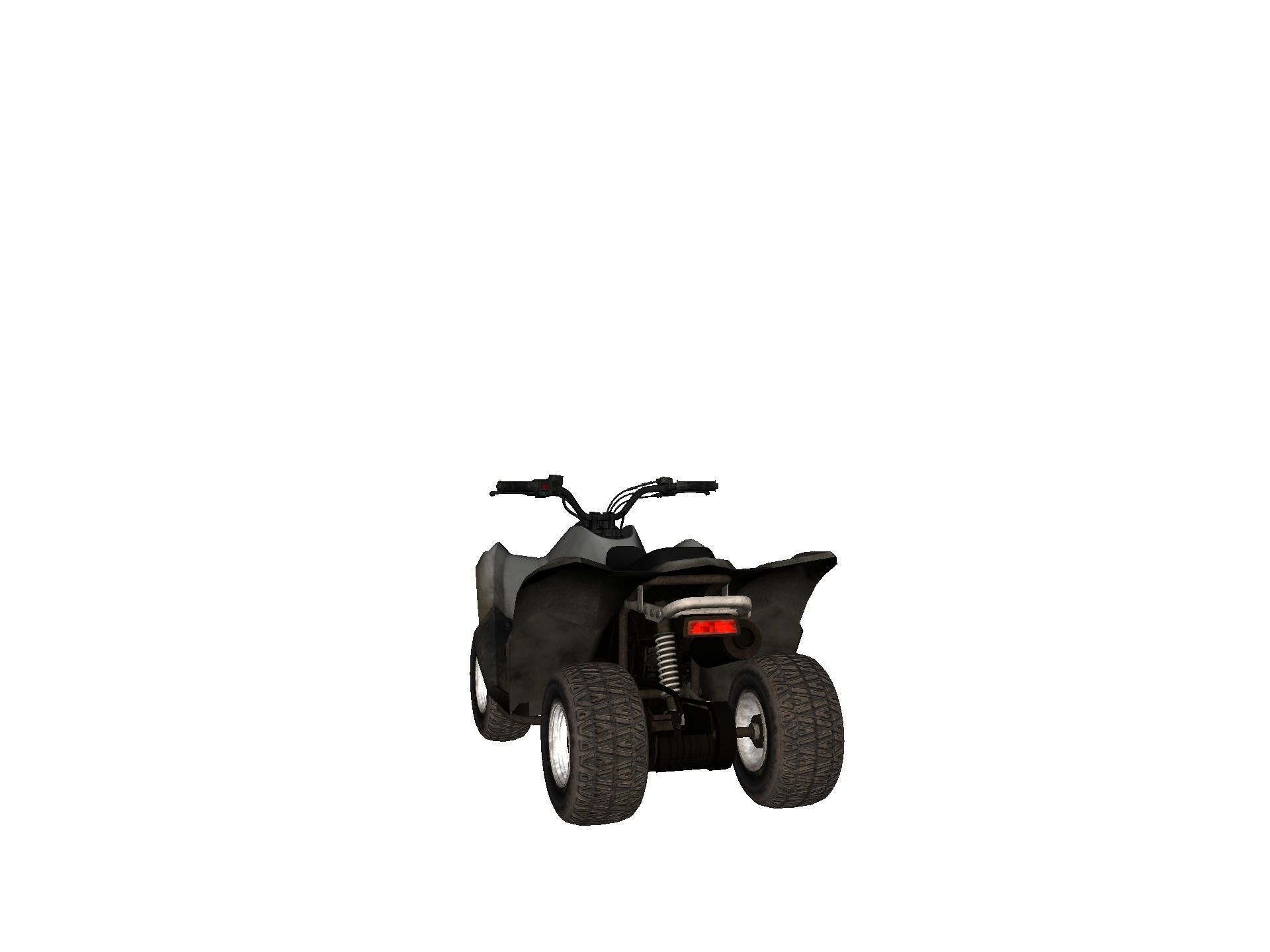 Vehicles - Motorbike Low-poly 3D model_30