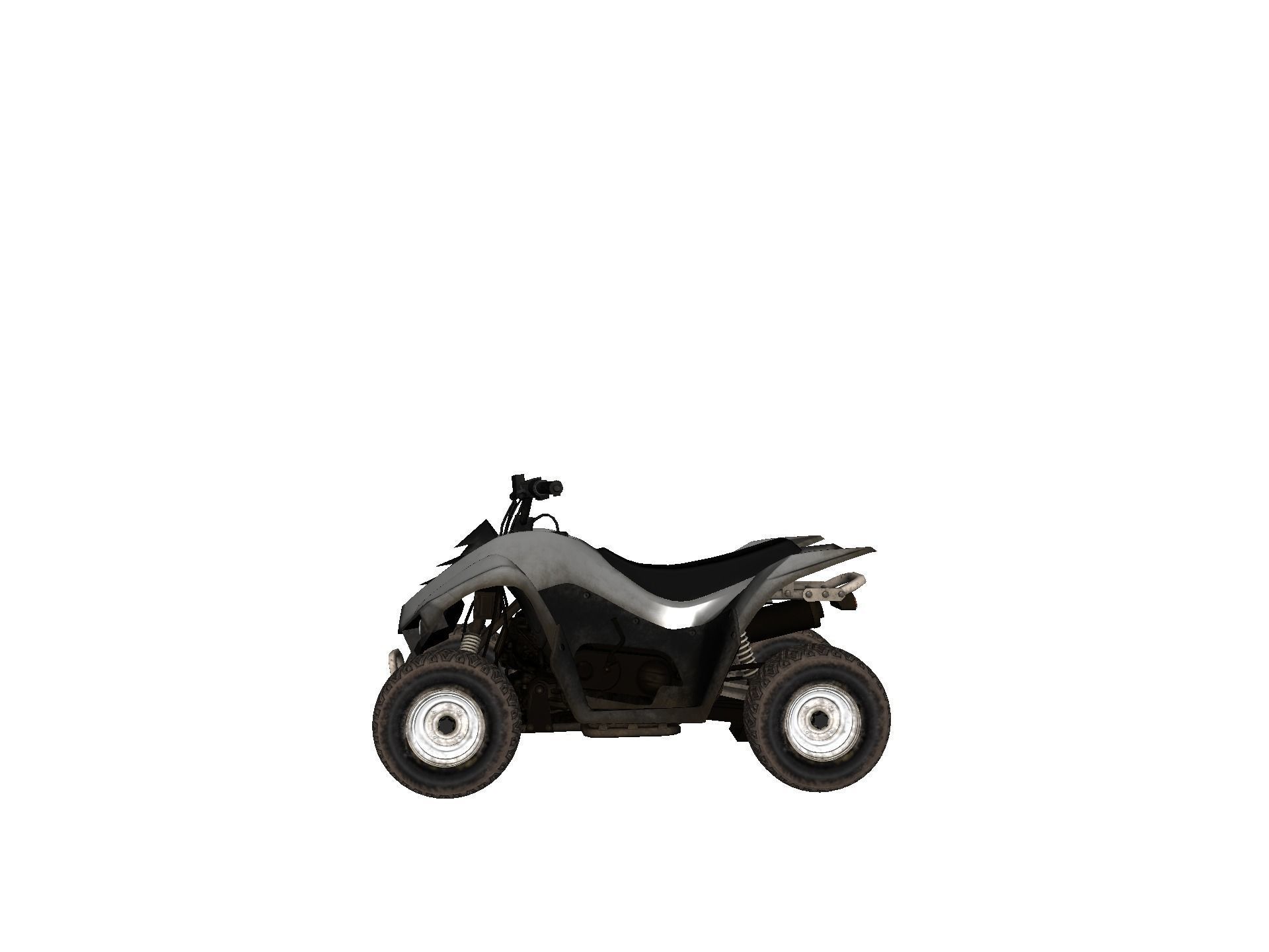 Vehicles - Motorbike Low-poly 3D model_24