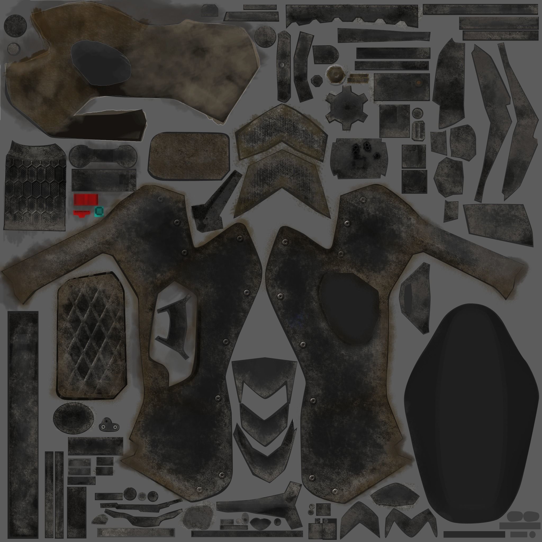 Vehicles - Motorbike Low-poly 3D model_40