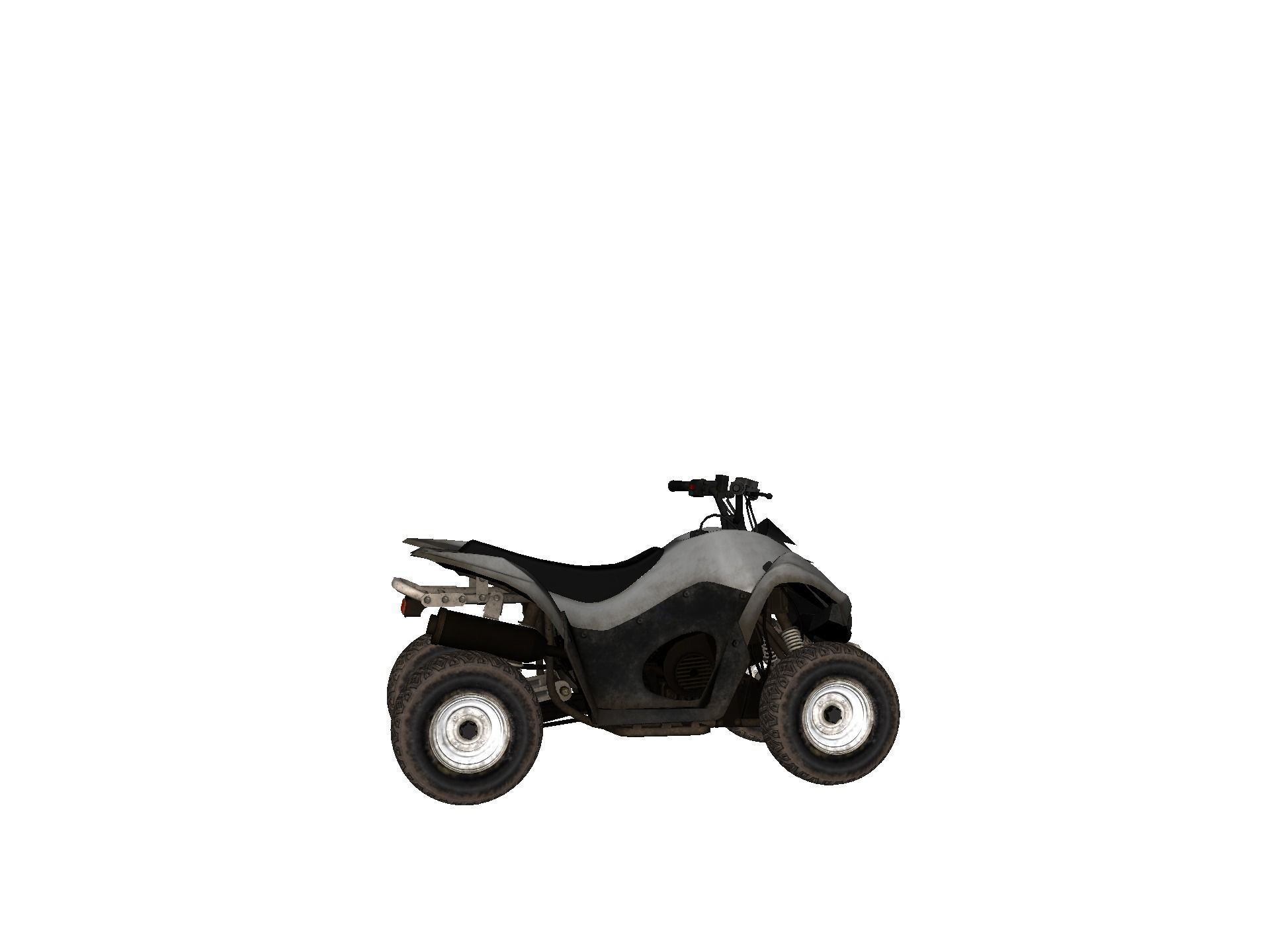 Vehicles - Motorbike Low-poly 3D model_13