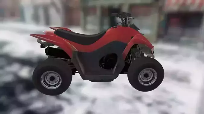 Vehicles - Motorbike Low-poly 3D model