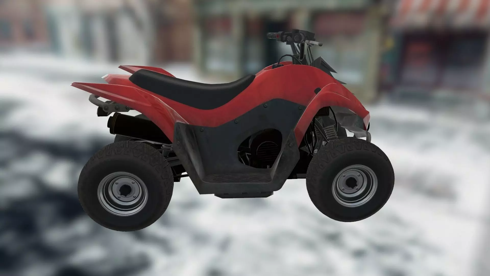 Vehicles - Motorbike Low-poly 3D model_0