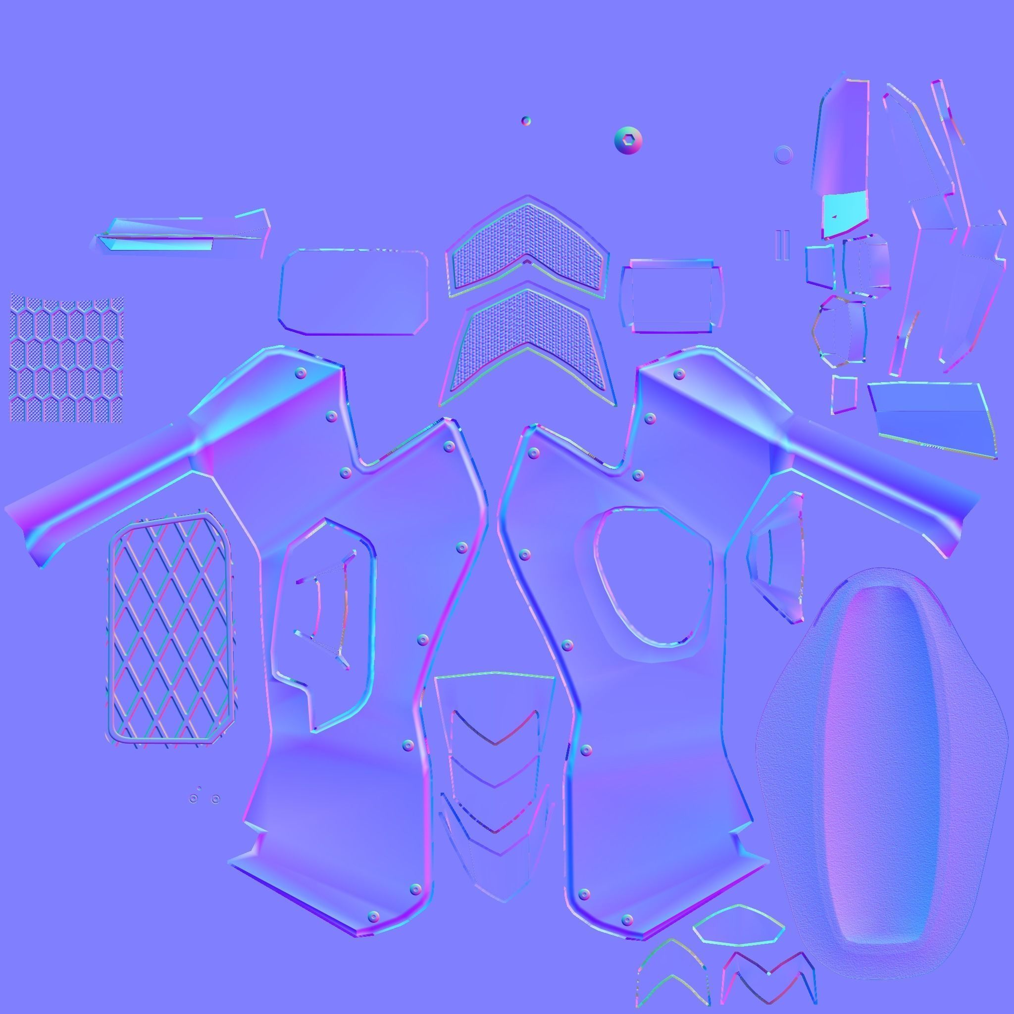 Vehicles - Motorbike Low-poly 3D model_39