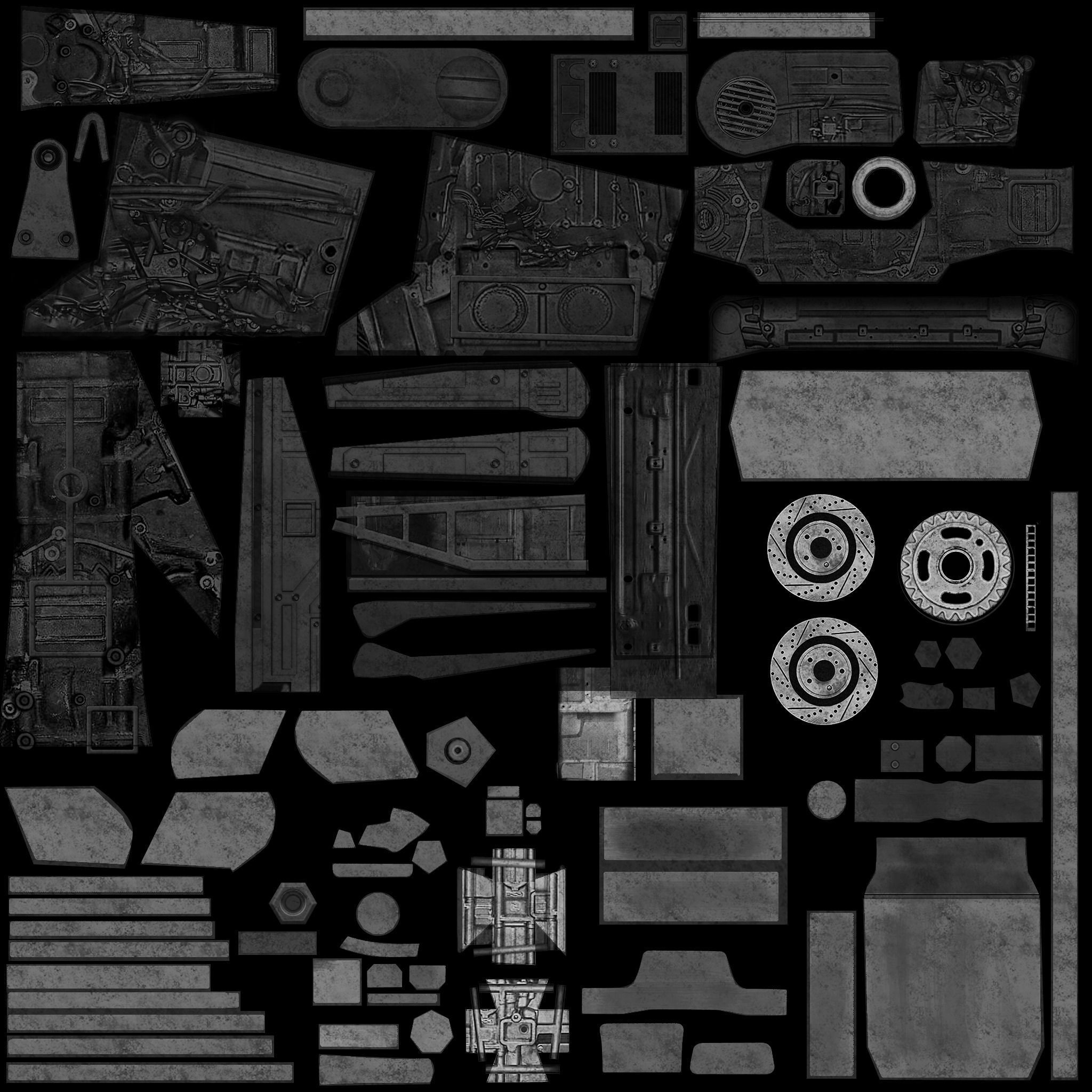 Vehicles - Motorbike Low-poly 3D model_59