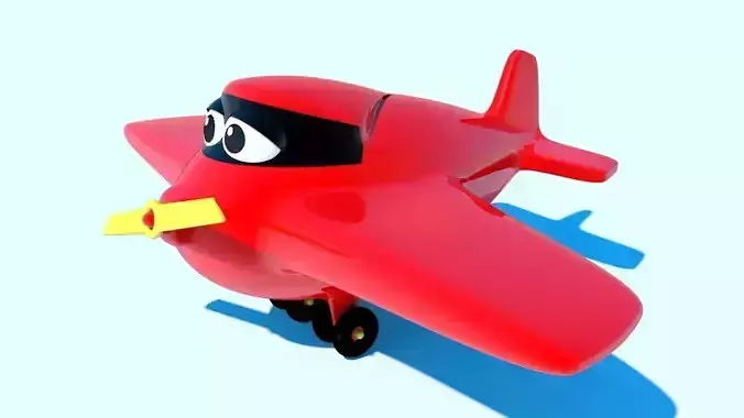3D Toy Plane - Ready for Animate