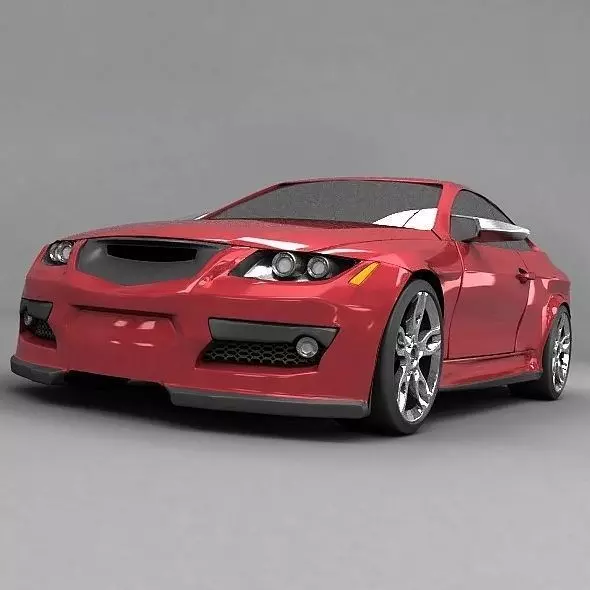 Sports car concept 3D model_0