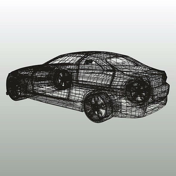 Sports car concept 3D model_13