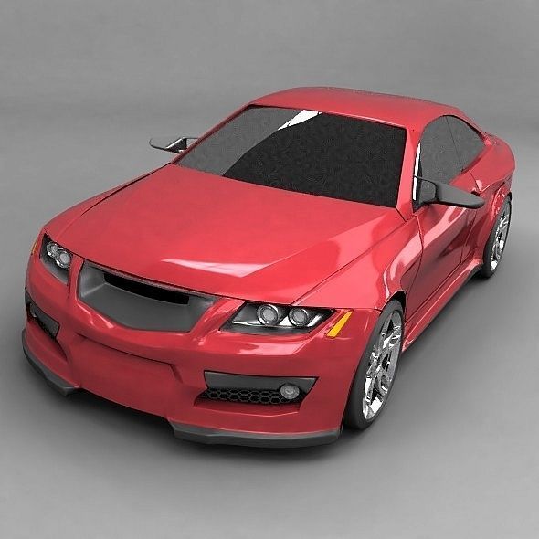 Sports car concept 3D model_7