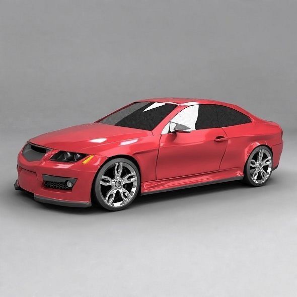 Sports car concept 3D model_2