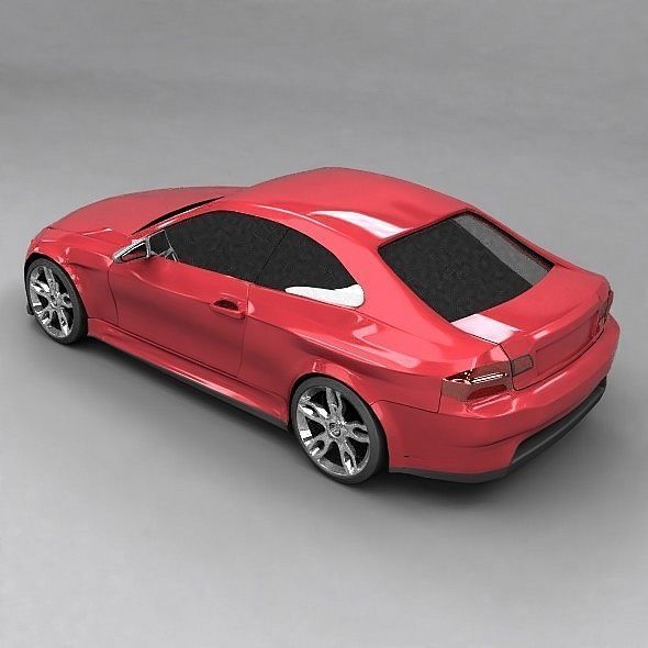 Sports car concept 3D model_3