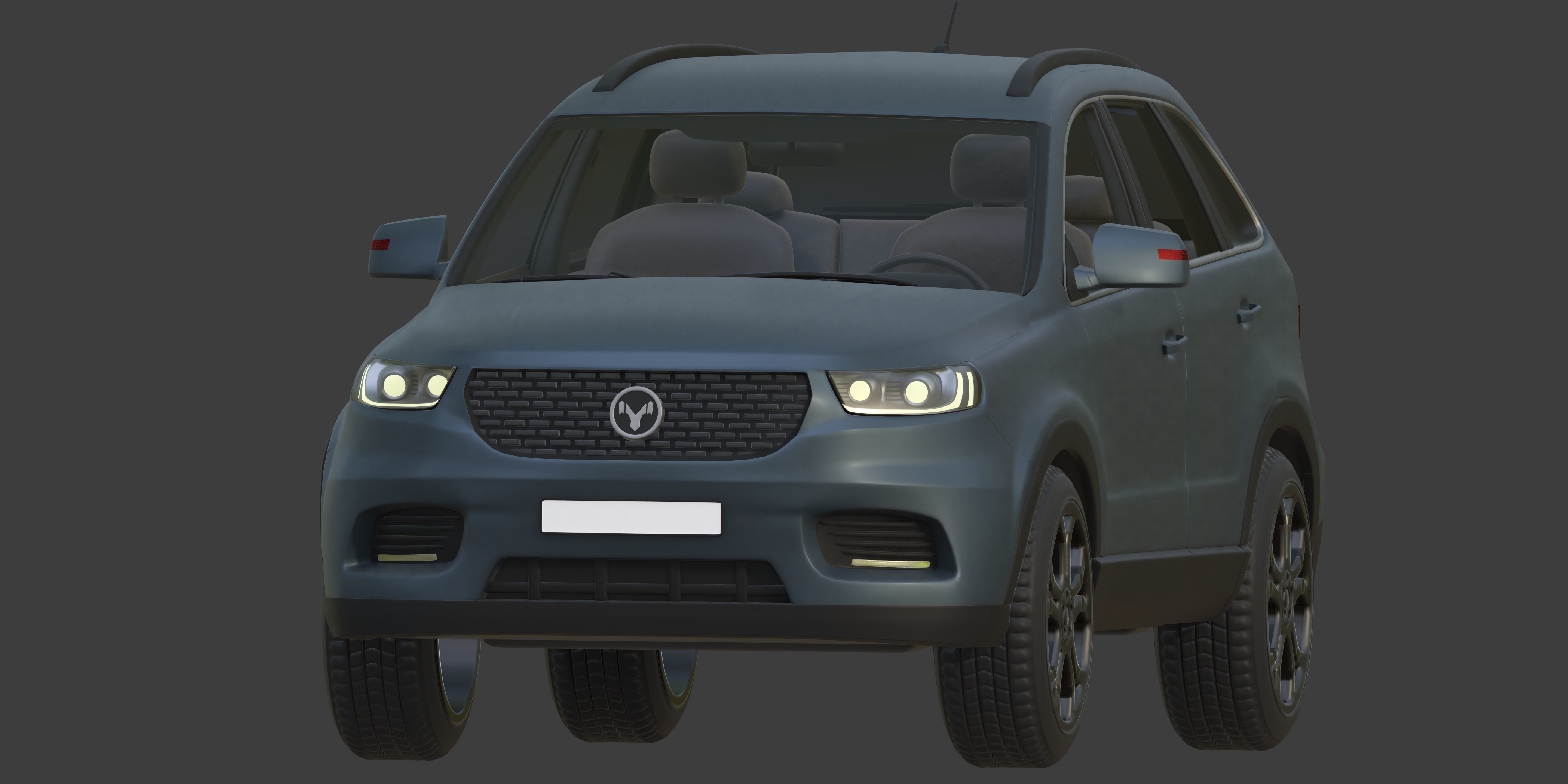 Generic SUV - Crossover Car -- Original Design 3D model_12