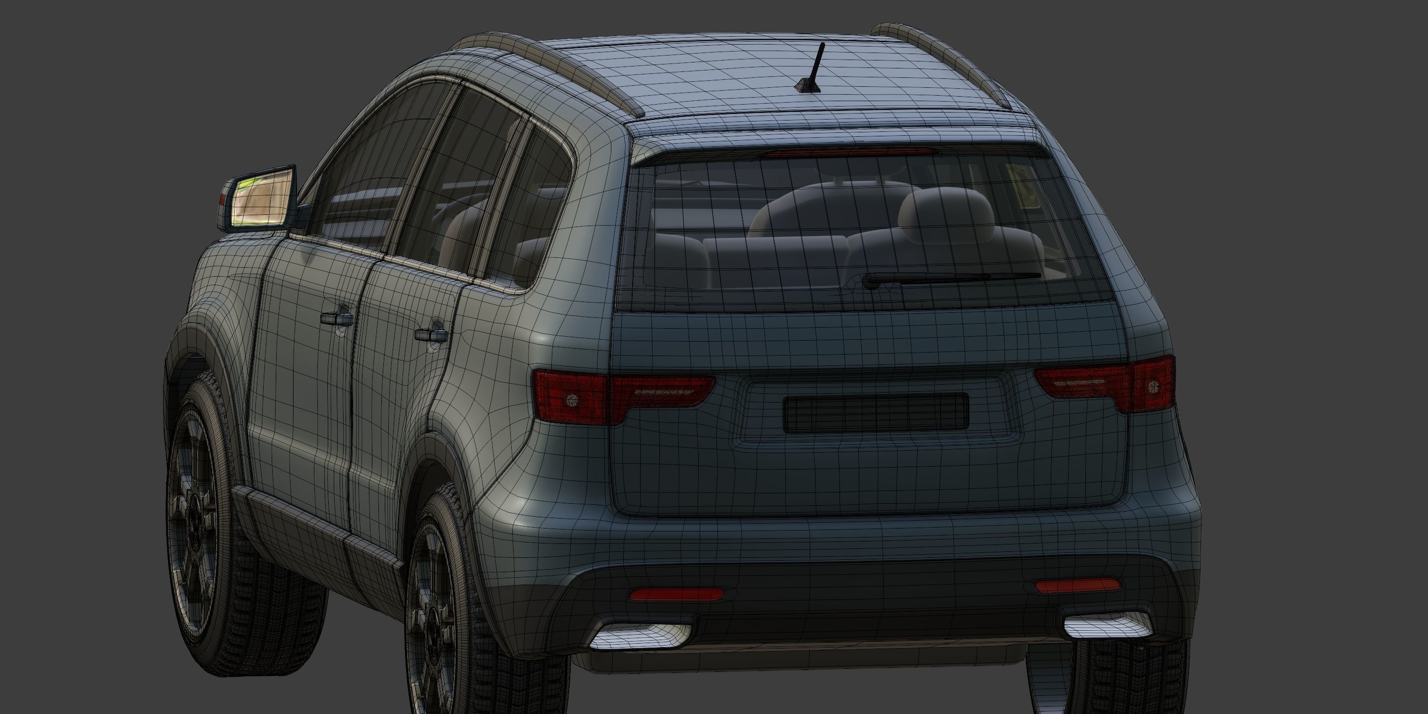 Generic SUV - Crossover Car -- Original Design 3D model_25