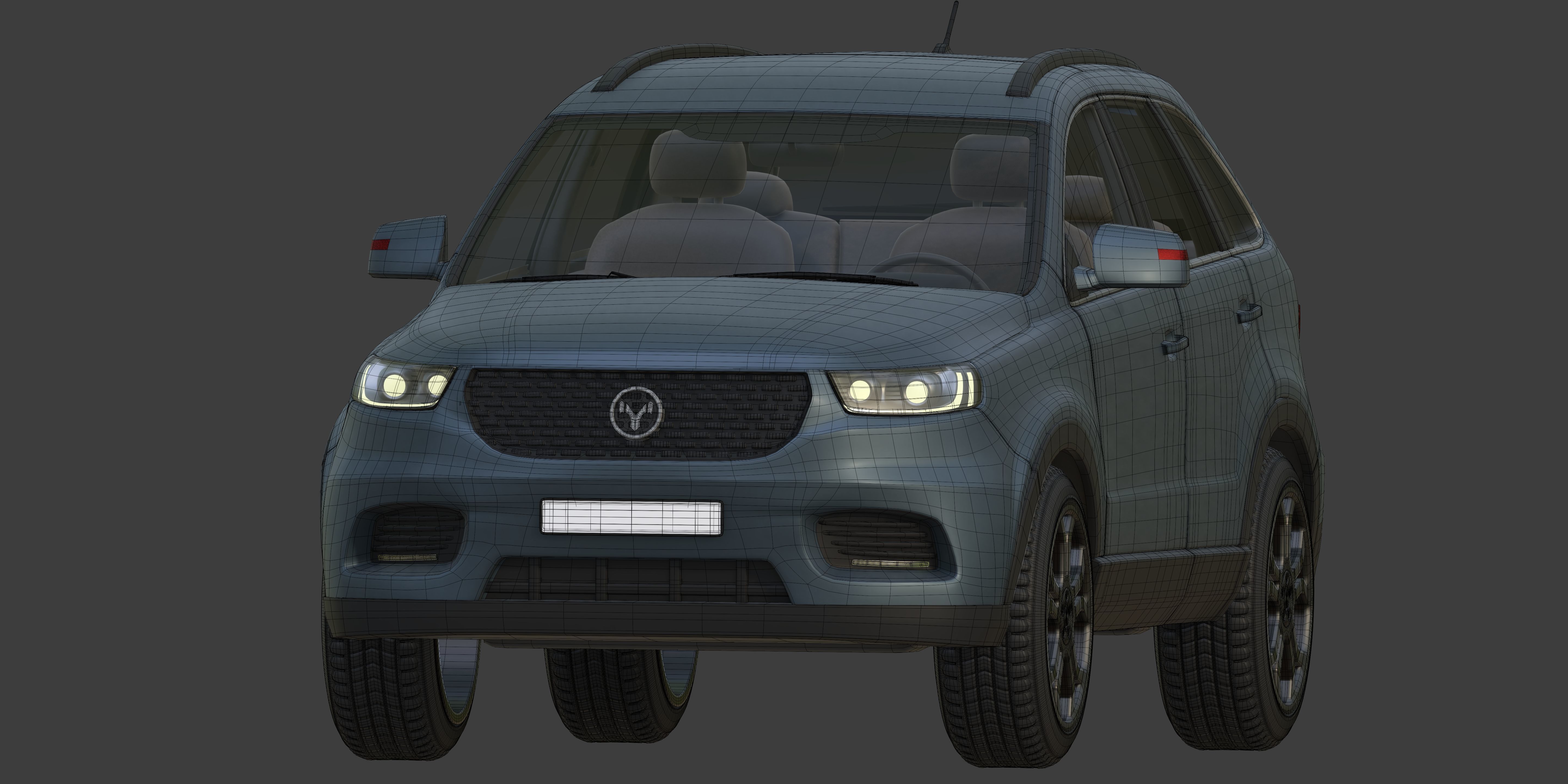 Generic SUV - Crossover Car -- Original Design 3D model_13