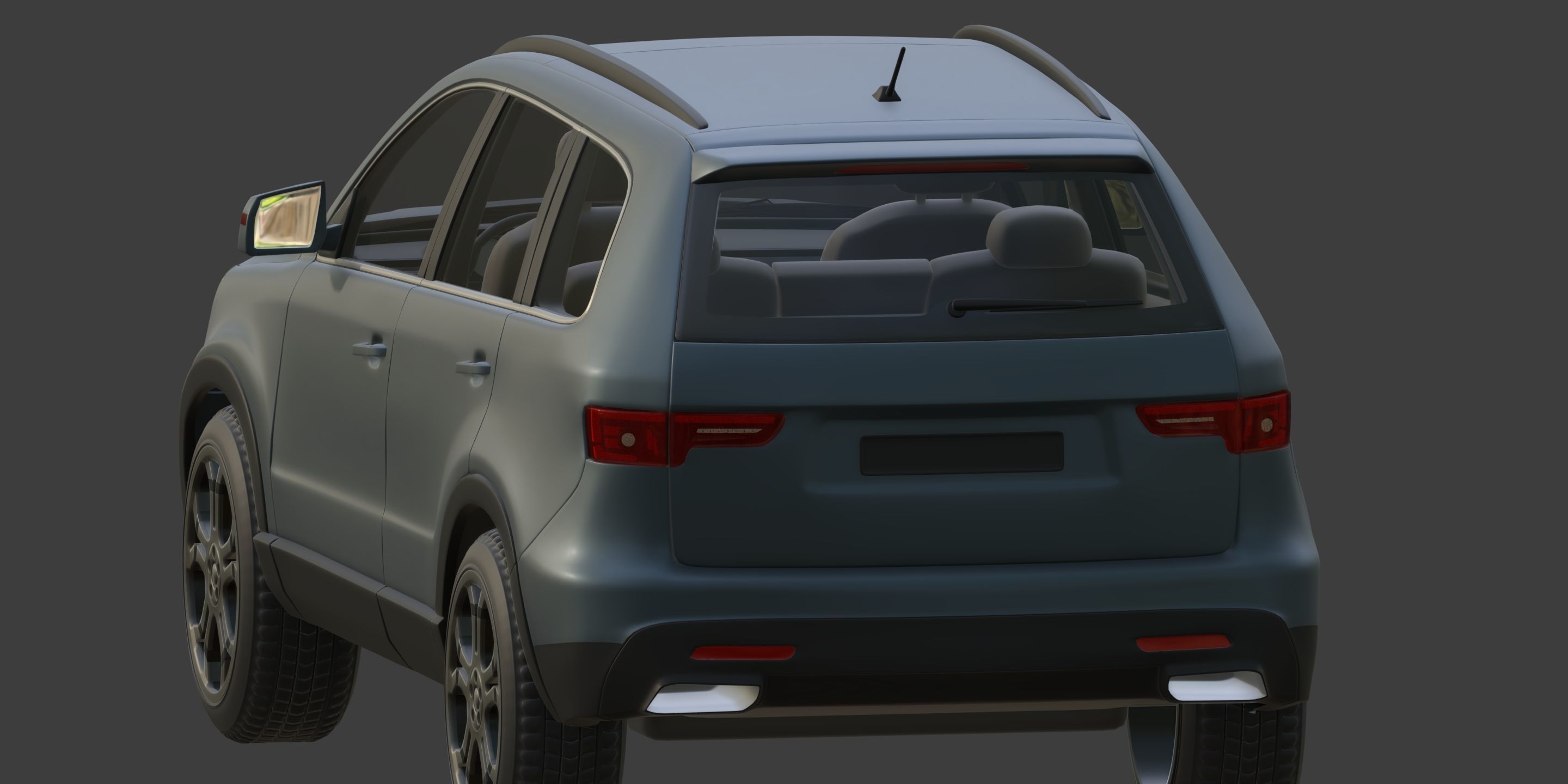 Generic SUV - Crossover Car -- Original Design 3D model_24