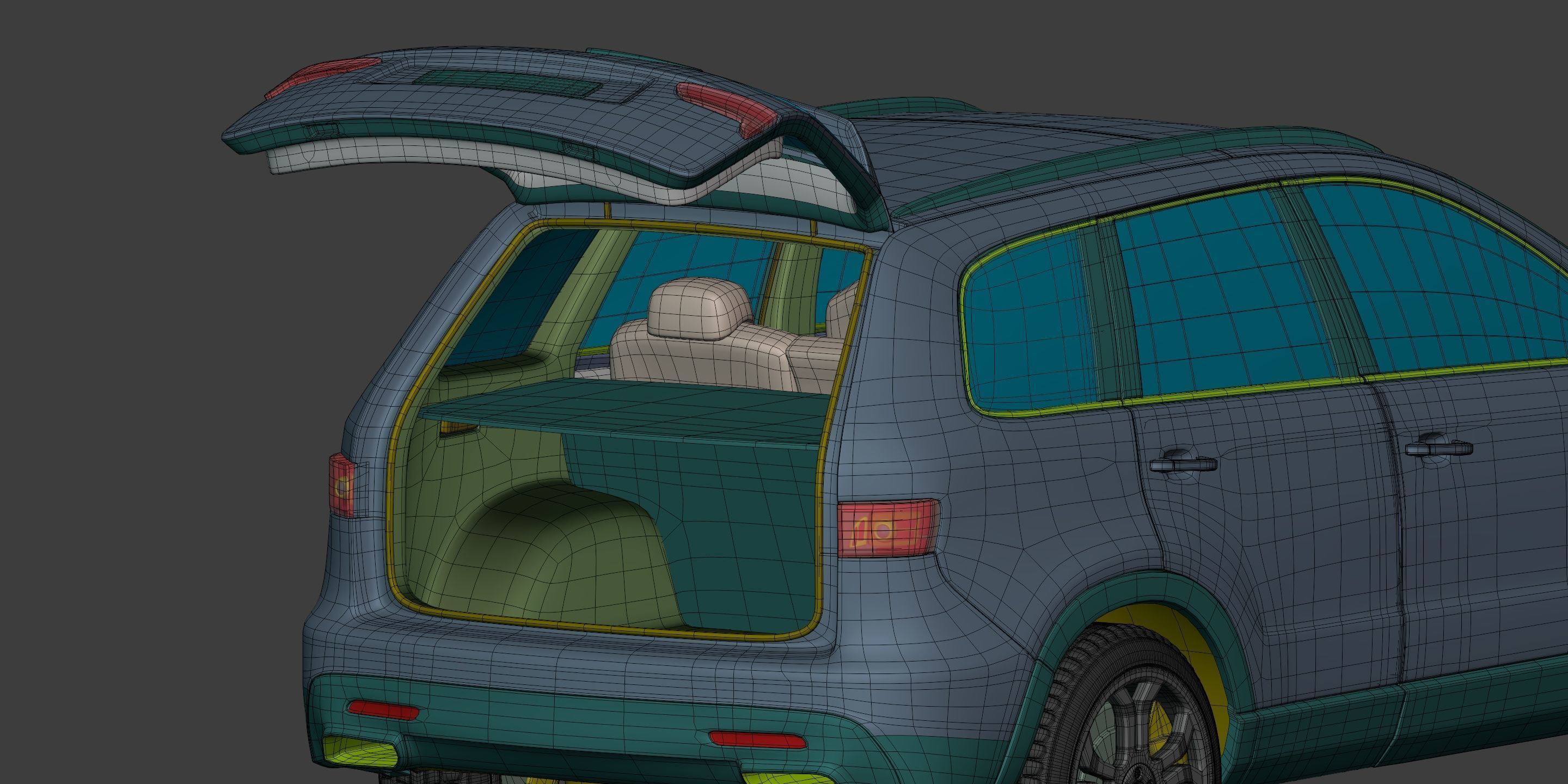 Generic SUV - Crossover Car -- Original Design 3D model_27