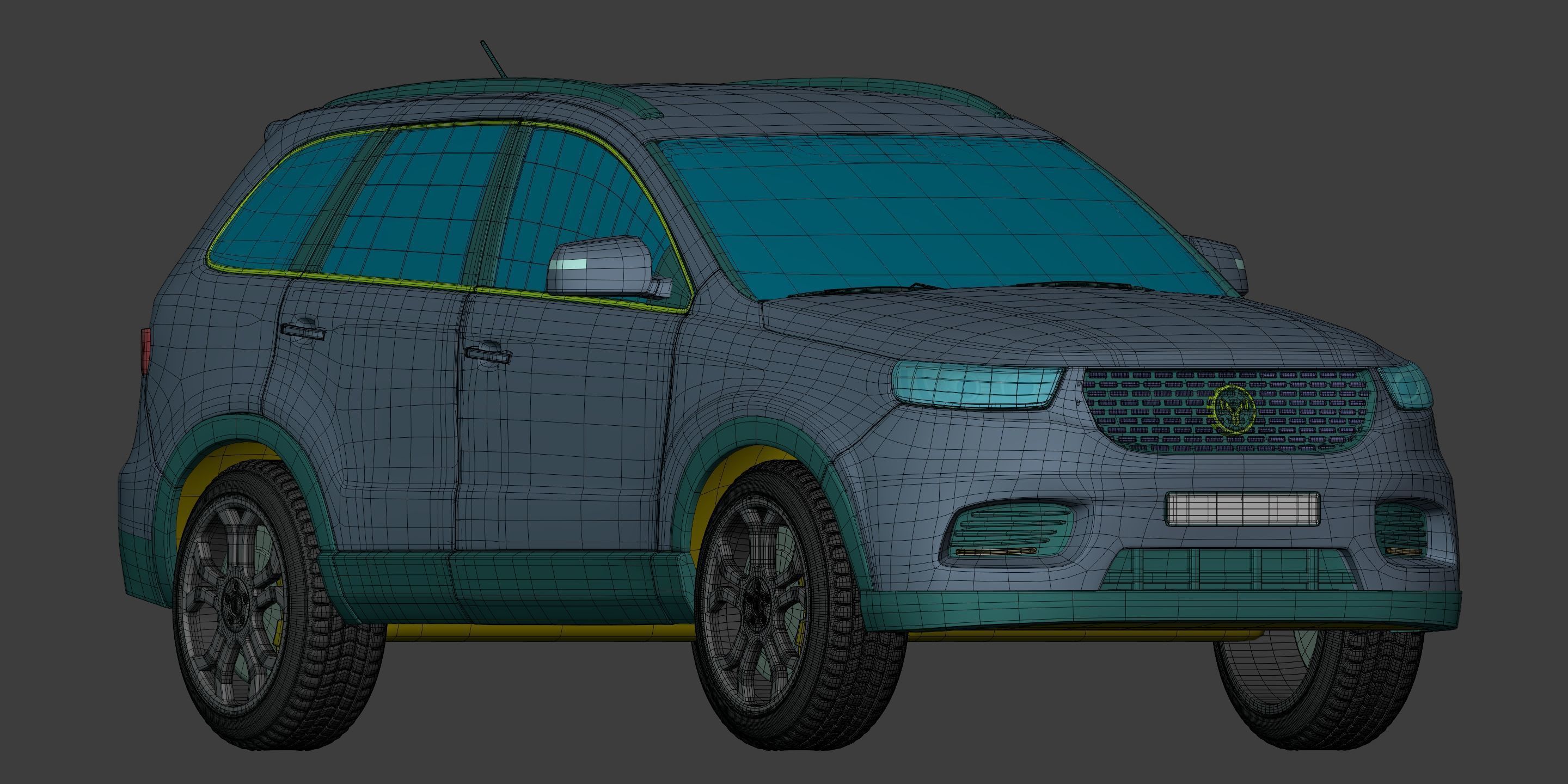 Generic SUV - Crossover Car -- Original Design 3D model_11