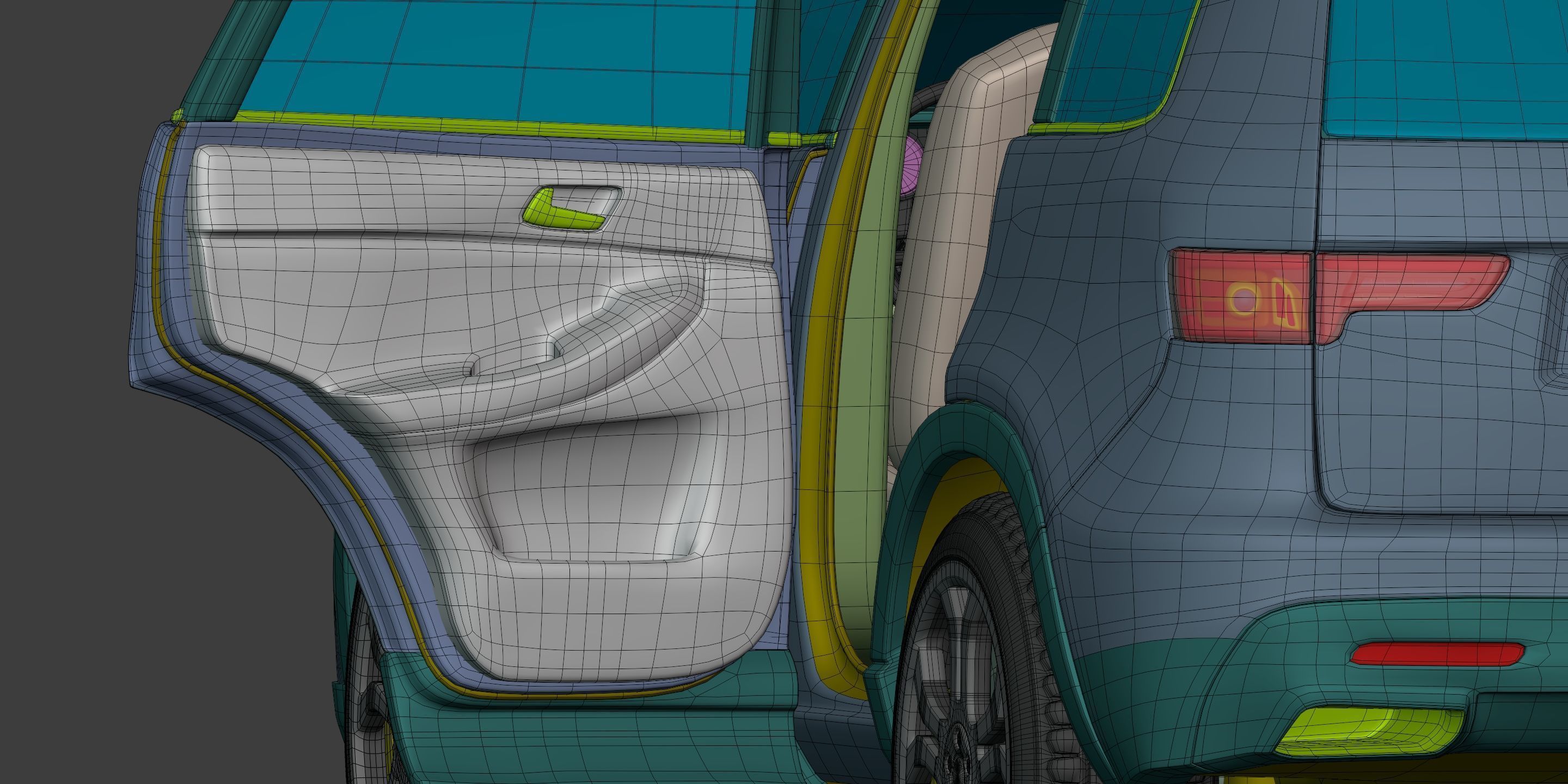 Generic SUV - Crossover Car -- Original Design 3D model_7