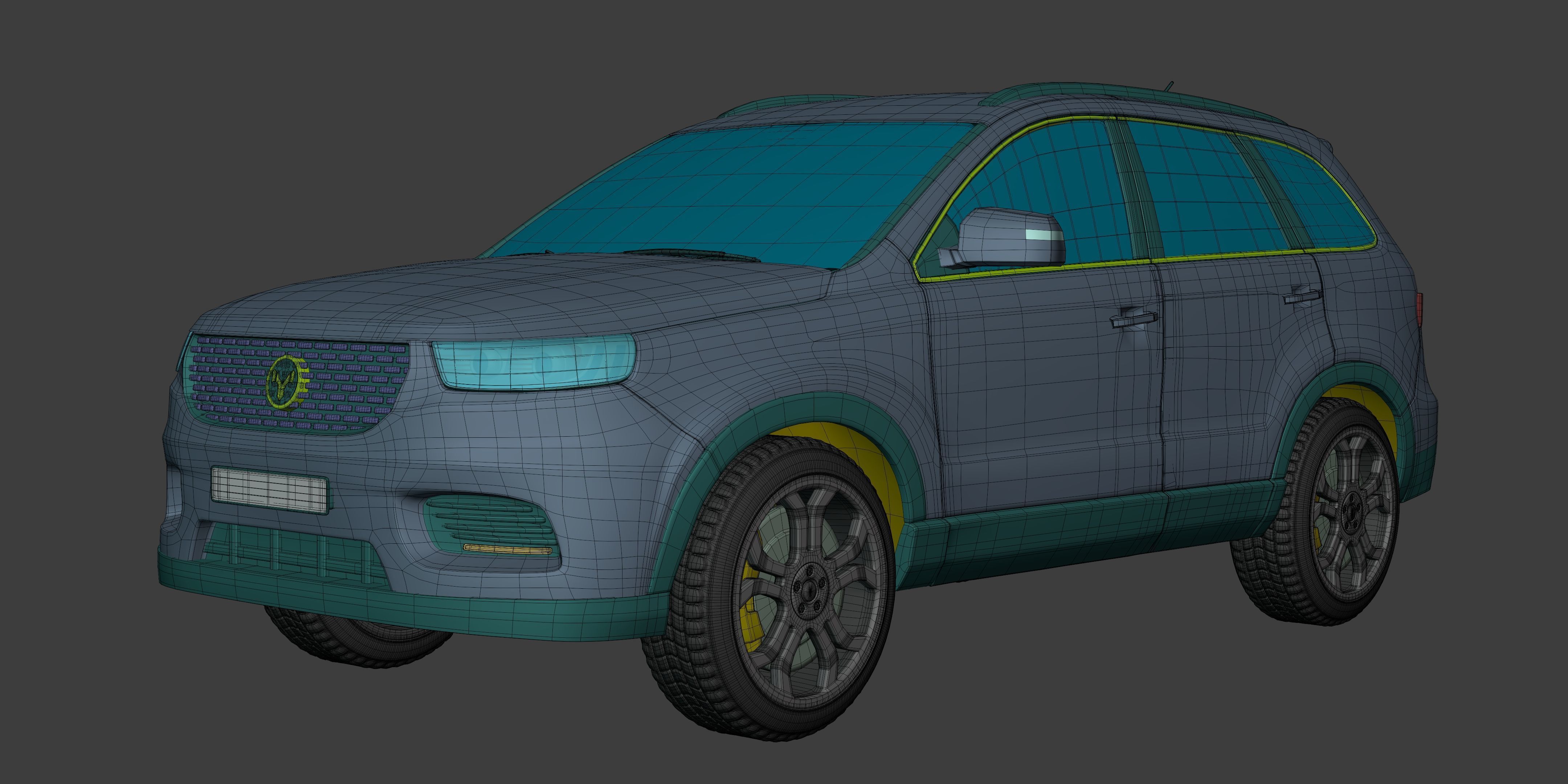 Generic SUV - Crossover Car -- Original Design 3D model_9
