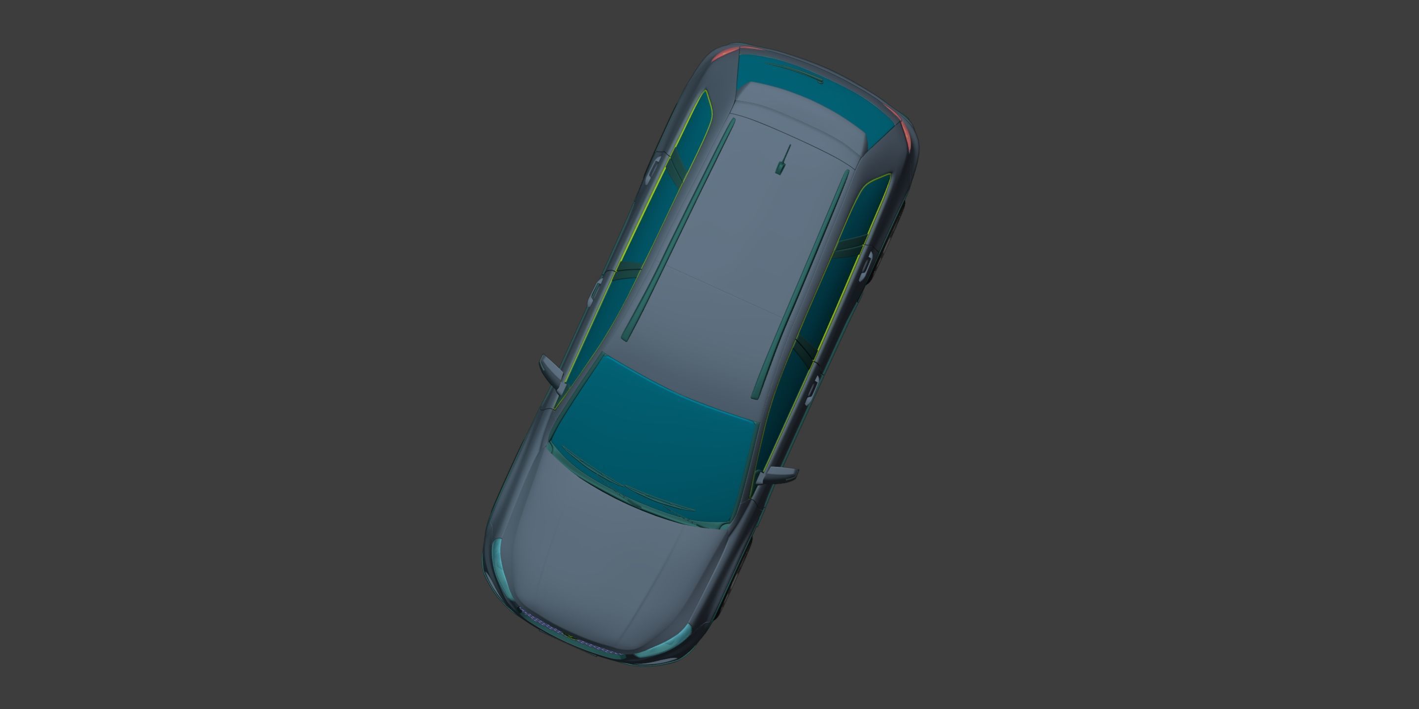 Generic SUV - Crossover Car -- Original Design 3D model_22