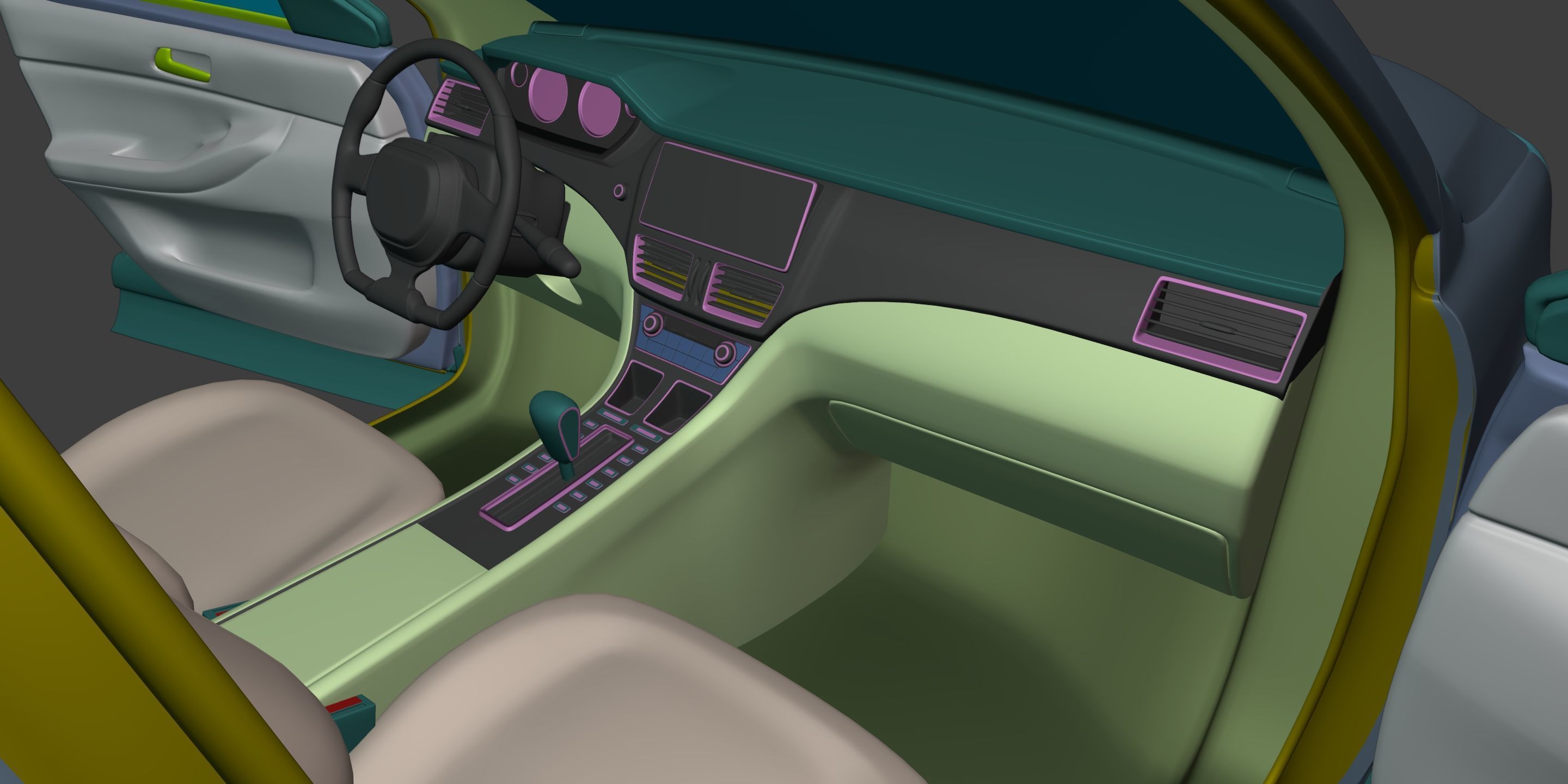 Generic SUV - Crossover Car -- Original Design 3D model_18