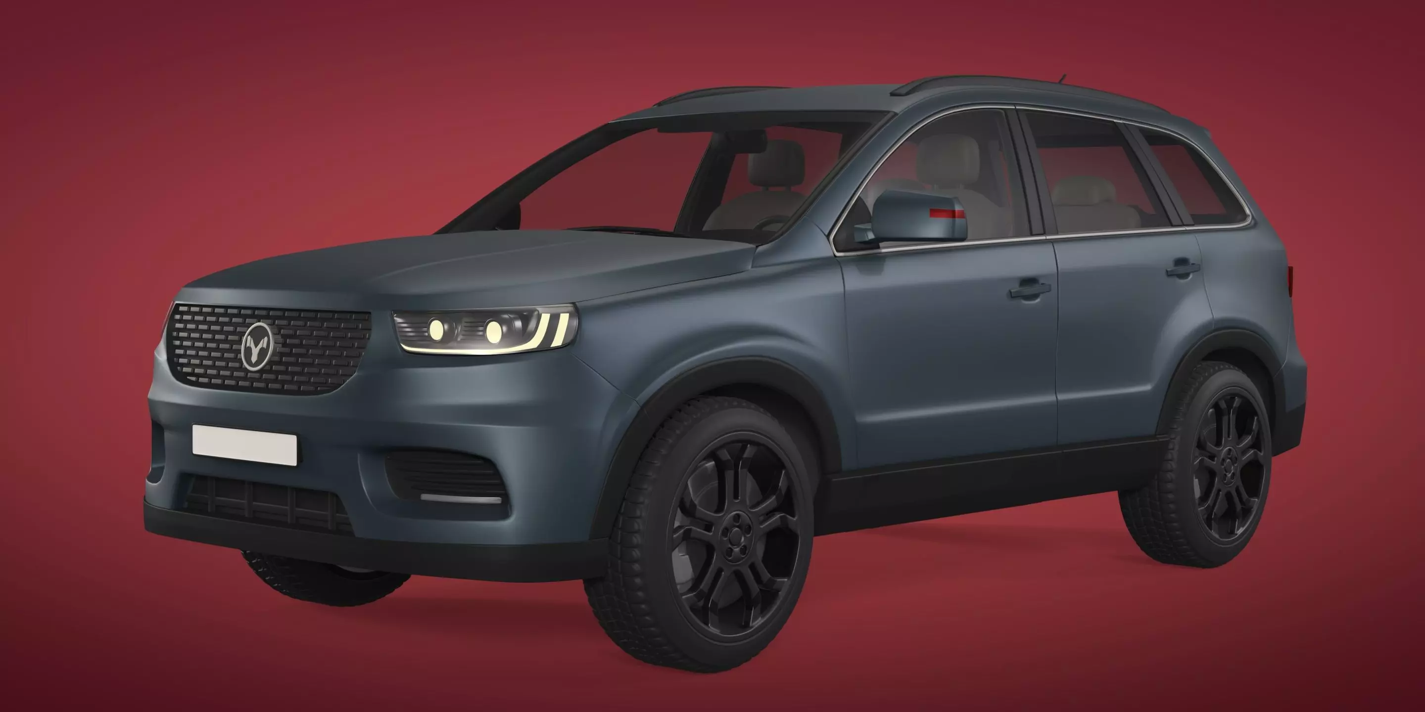 Generic SUV - Crossover Car -- Original Design 3D model_0