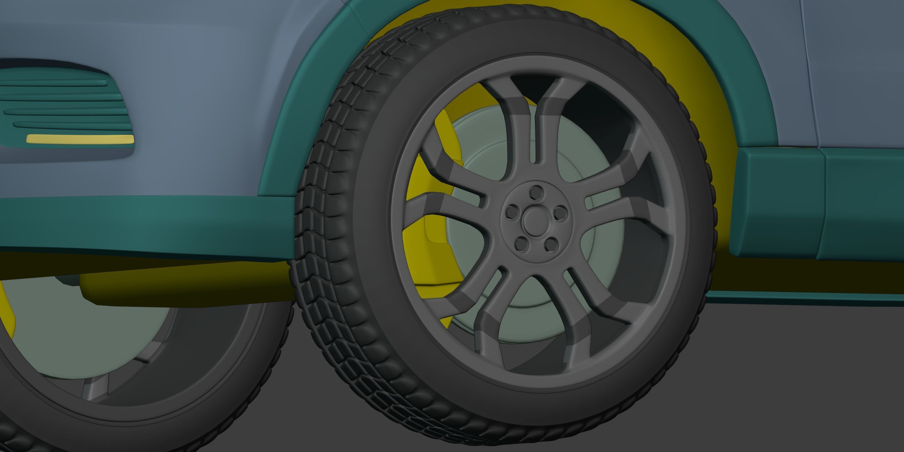 Generic SUV - Crossover Car -- Original Design 3D model_28