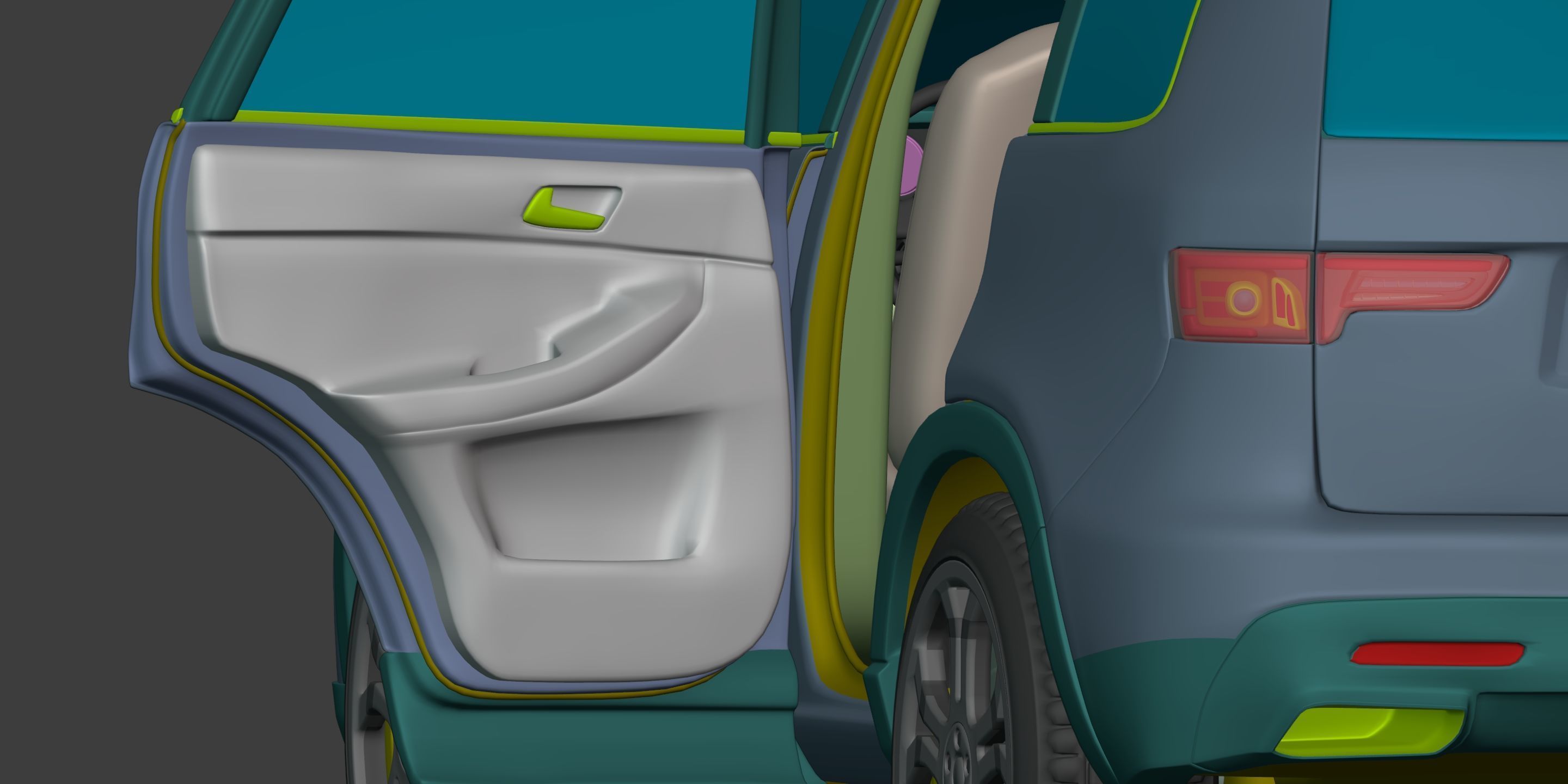 Generic SUV - Crossover Car -- Original Design 3D model_6