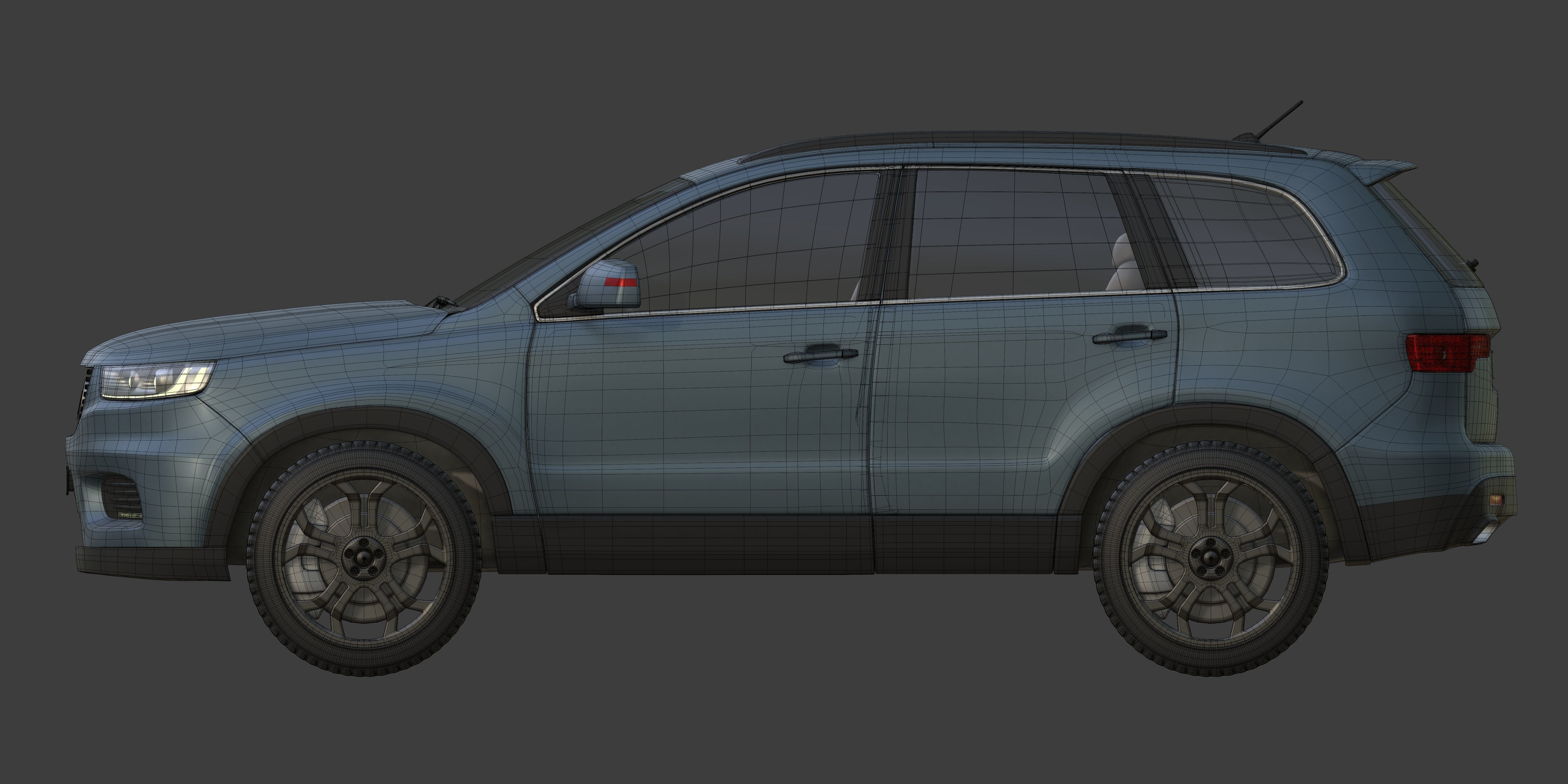 Generic SUV - Crossover Car -- Original Design 3D model_17