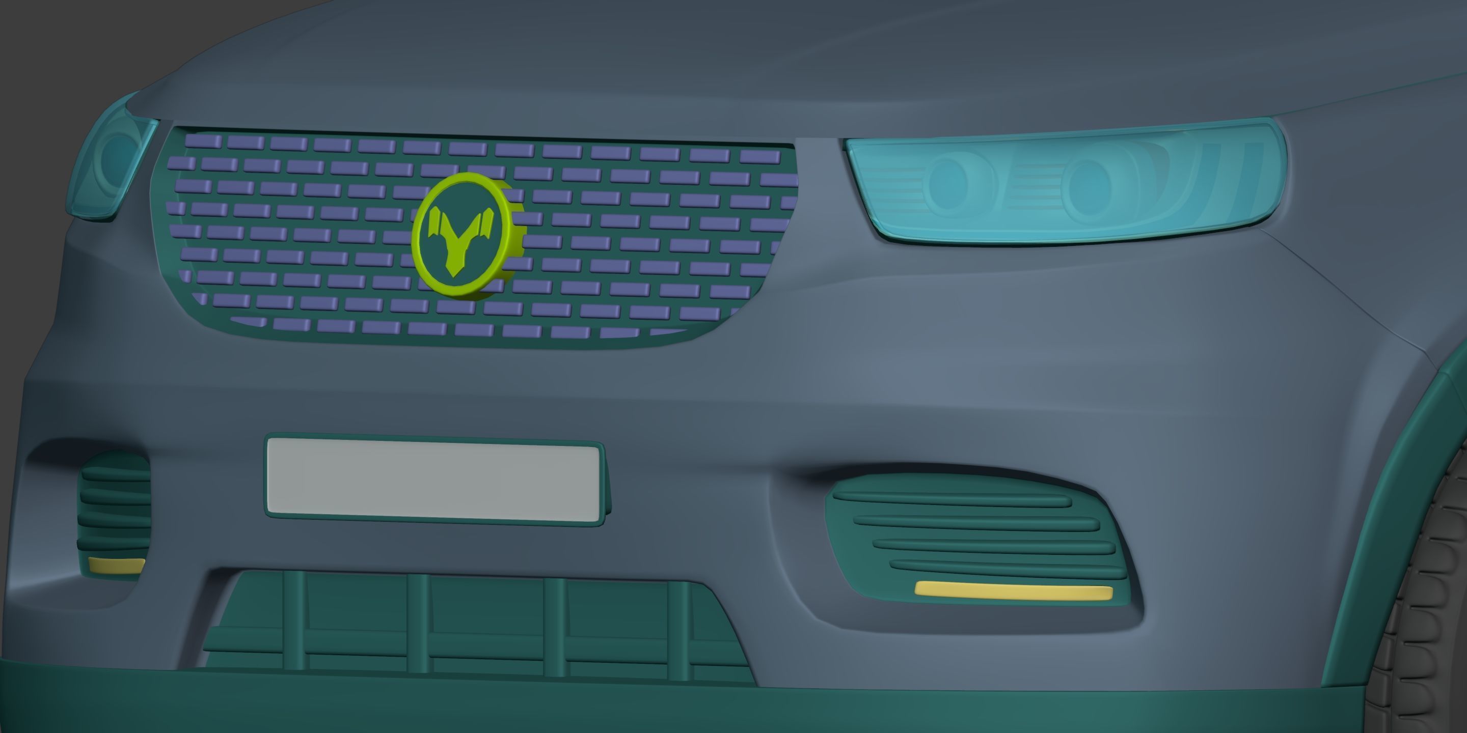 Generic SUV - Crossover Car -- Original Design 3D model_30