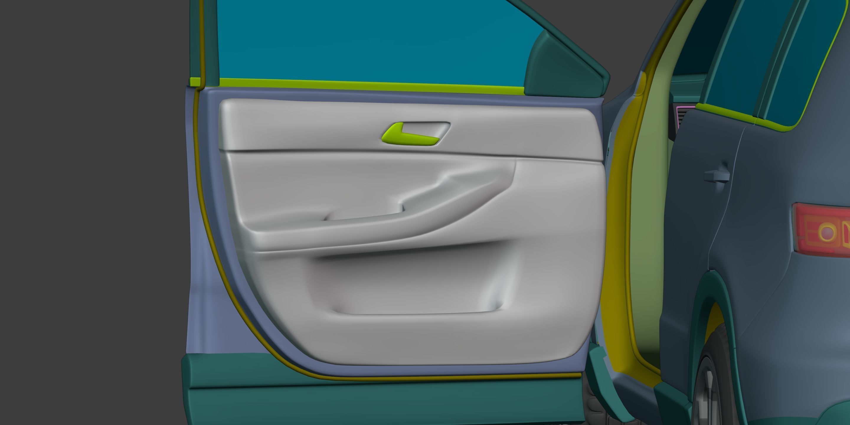 Generic SUV - Crossover Car -- Original Design 3D model_4