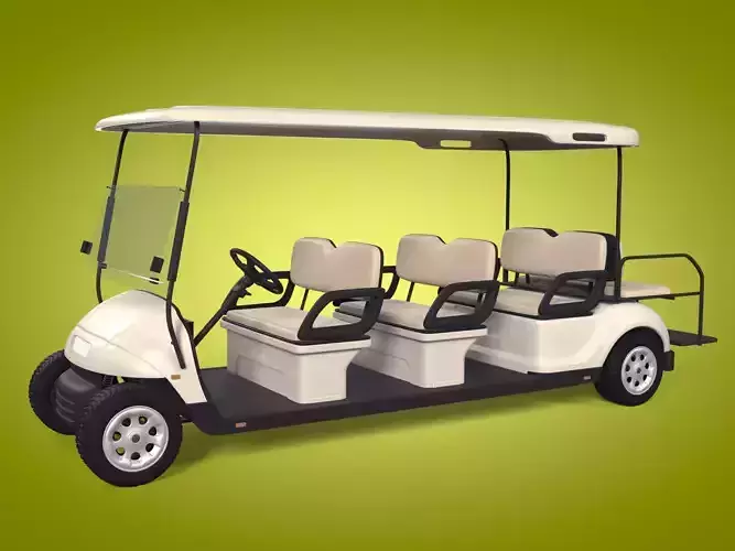 Generic Ultra Large Golf Cart - Electric Sport Vehicle - Blender Low-poly 3D model