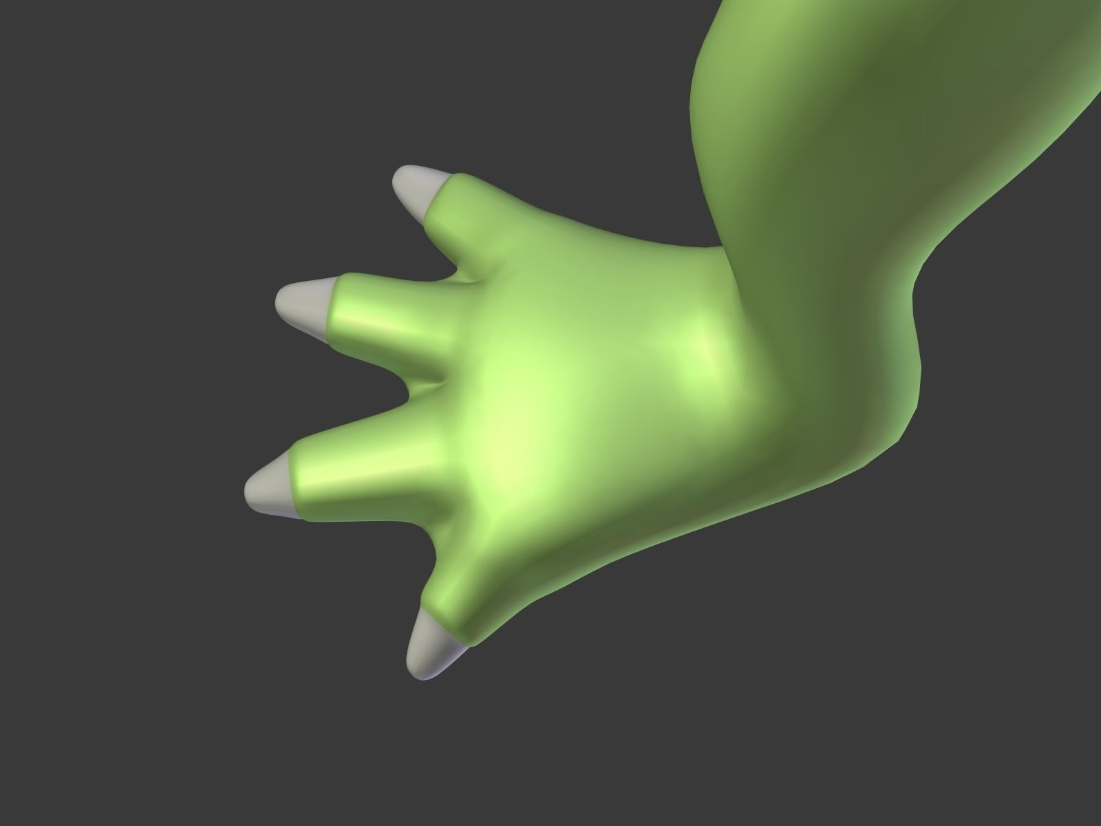 Cartoon Crocodile Low-poly 3D model_18