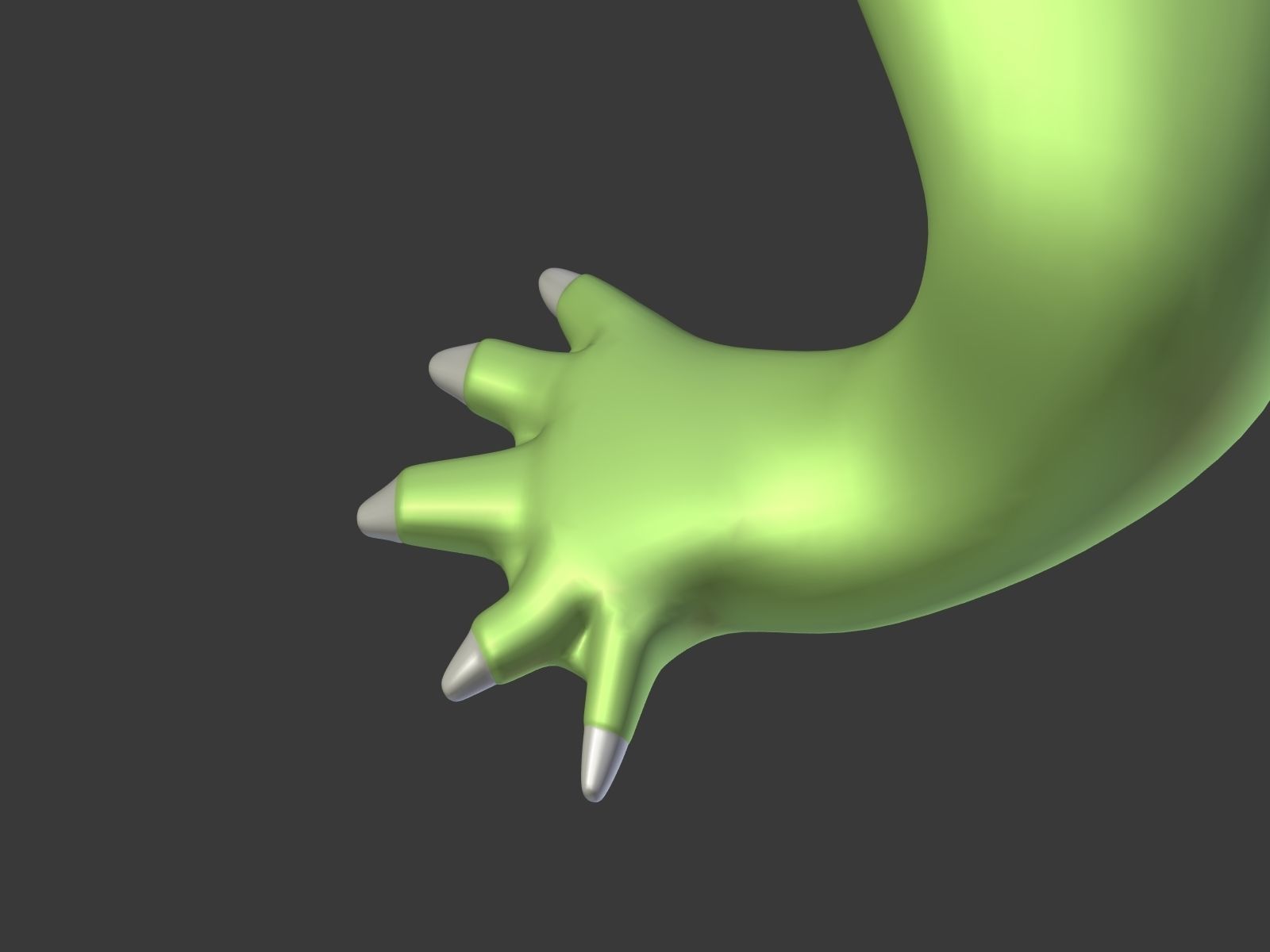 Cartoon Crocodile Low-poly 3D model_16