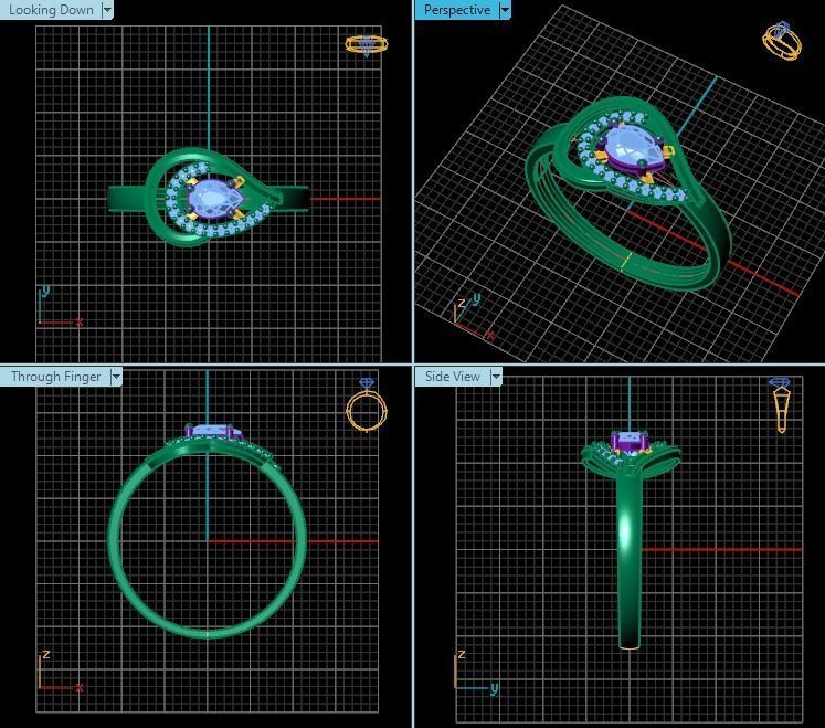 Ring T01321 3D print model_2