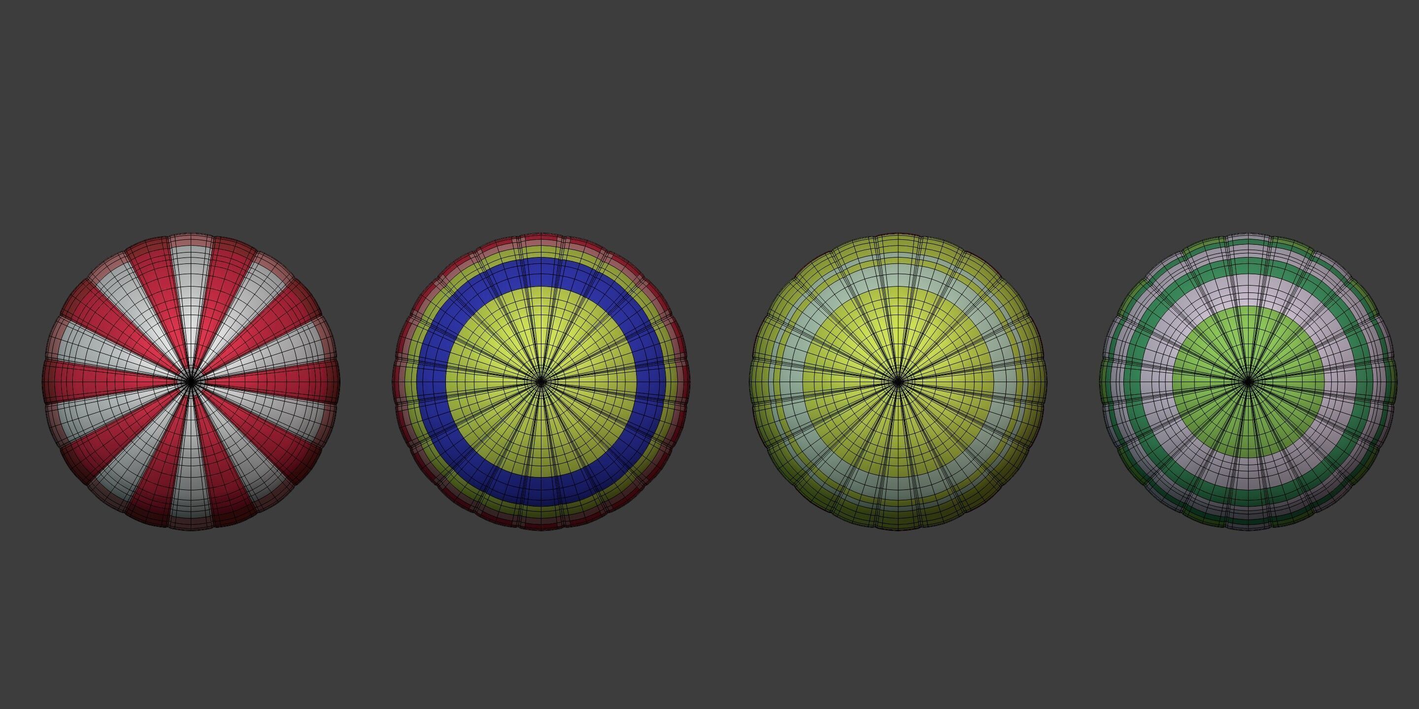 Hot Air Balloons Low-poly 3D model_16