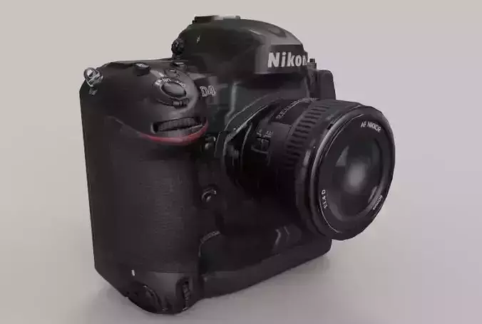 Nikon D4 3D model