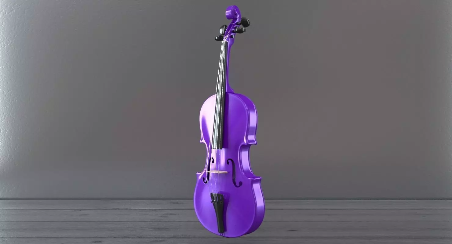 Violet Violin 3D model