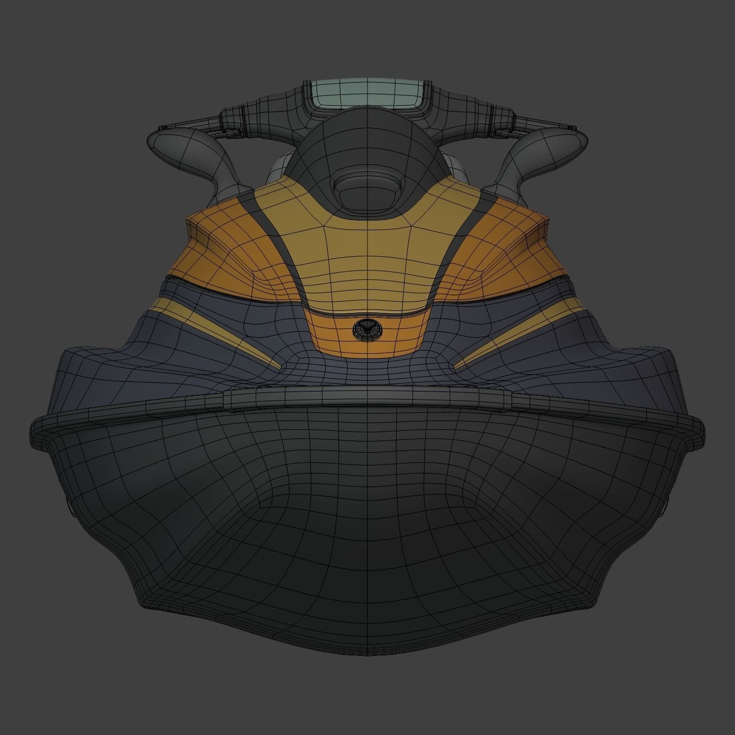 Generic Jetski - Jet ski -- Original Design Low-poly 3D model_12