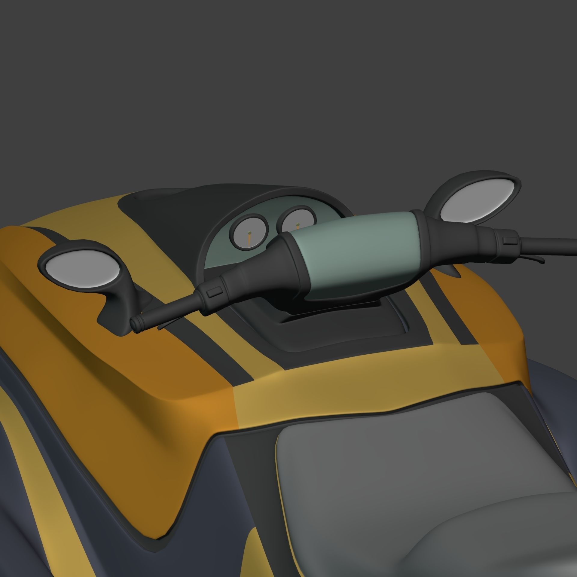 Generic Jetski - Jet ski -- Original Design Low-poly 3D model_19