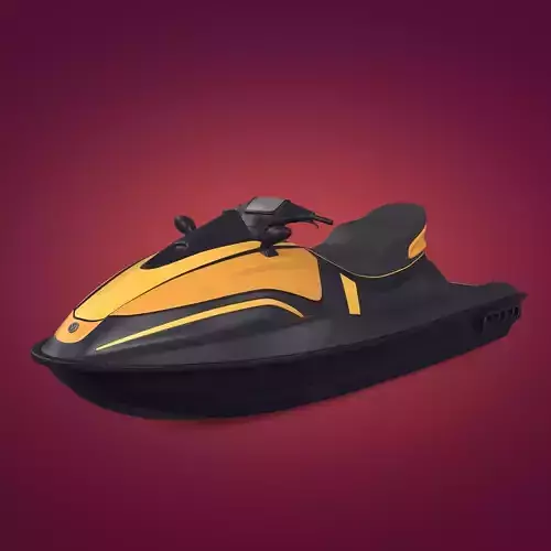 Generic Jetski - Jet ski -- Original Design Low-poly 3D model
