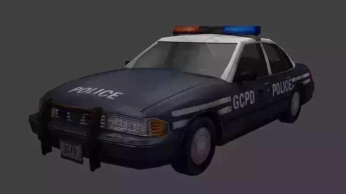 rusty police car 