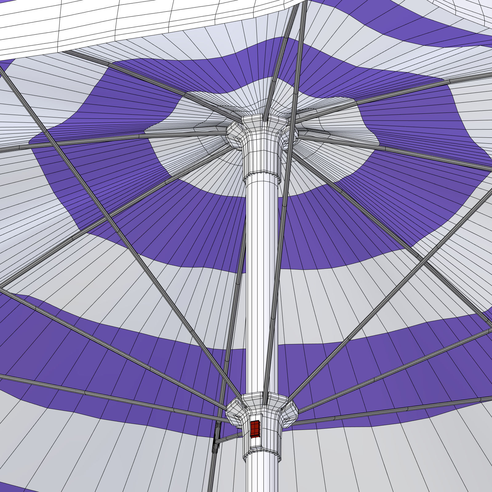 Beach Parasol - Umbrella  3D model_6