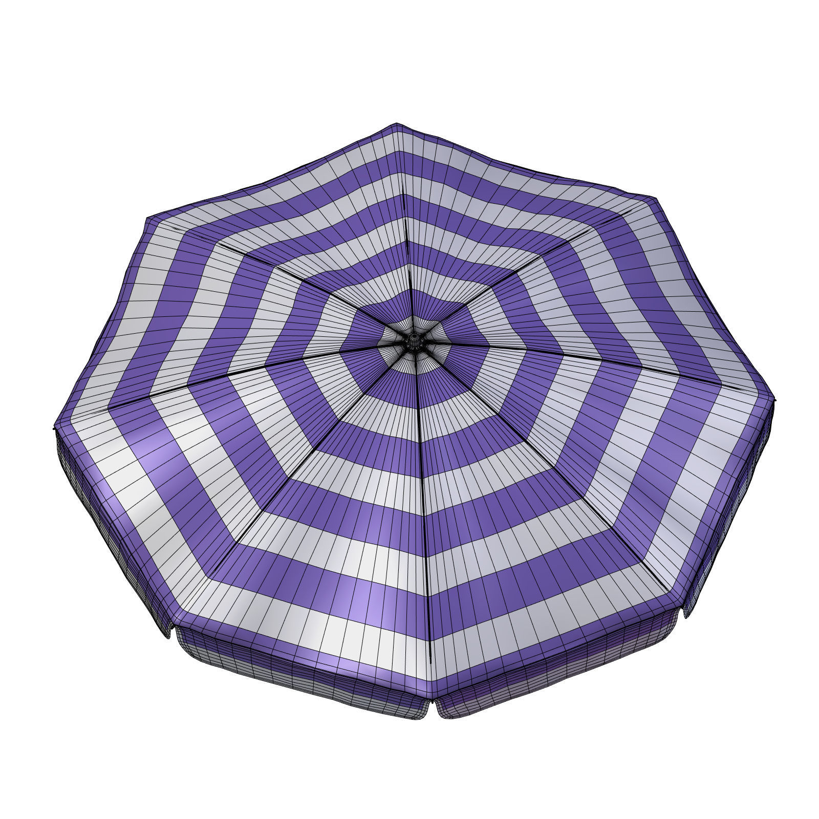 Beach Parasol - Umbrella  3D model_17